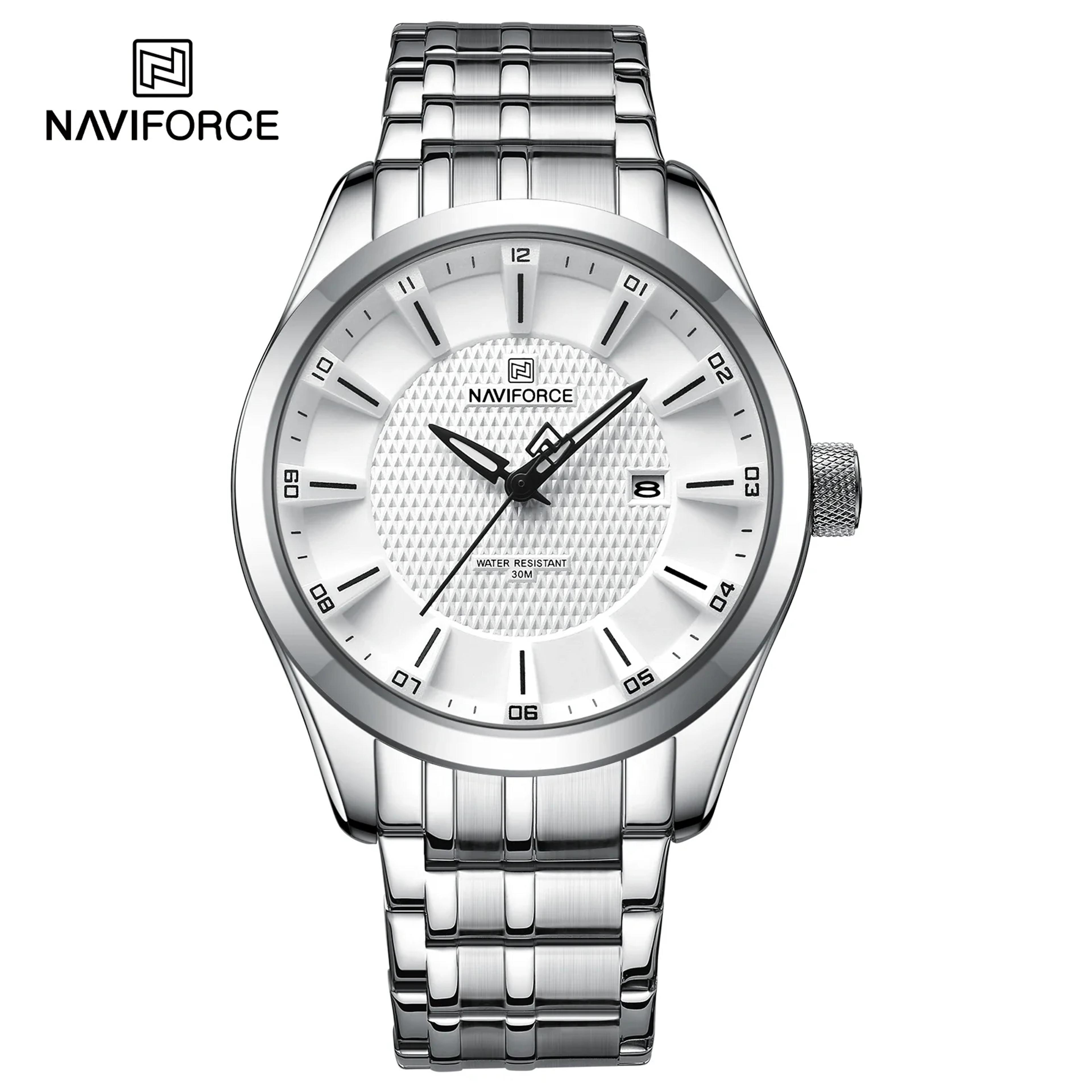 Luxury Mens Quartz Watch Stainless Steel Waterproof Business Watch 9