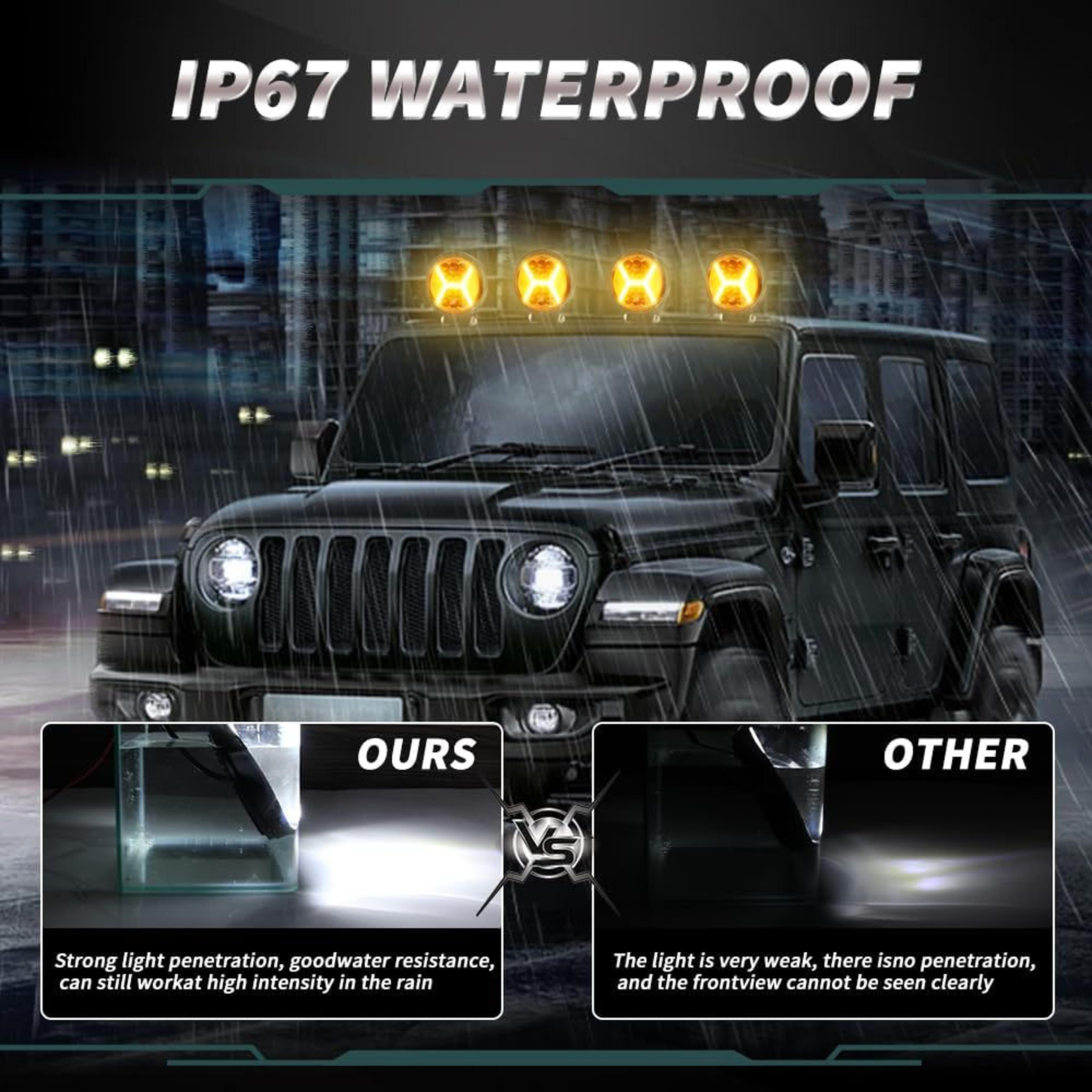 Round LED Work Light Spot Flood Beam For Offroad Trucks Tractors And SUVs 3
