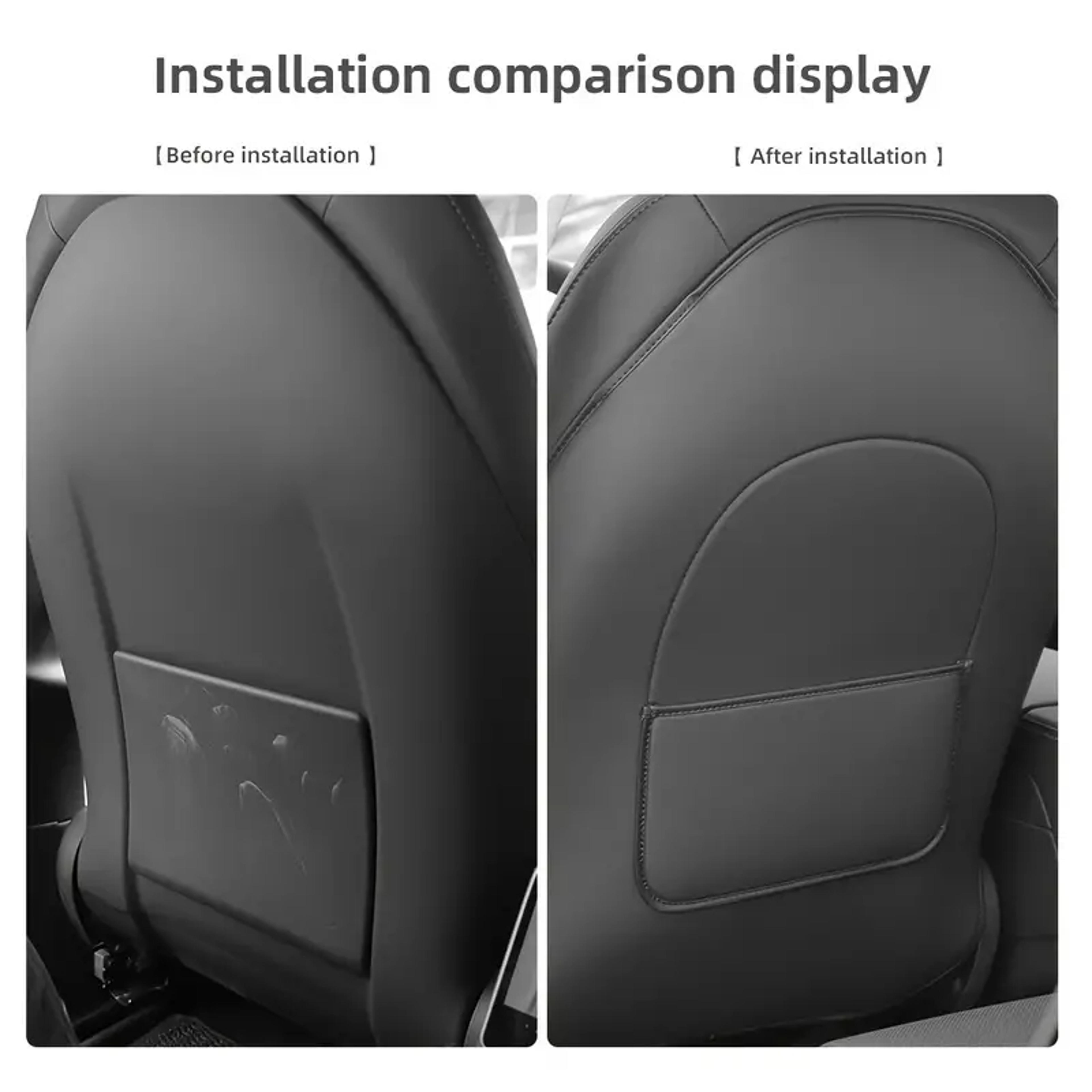 Seat Back Protector Leather Anti Kick Pad Scratch Guard 3