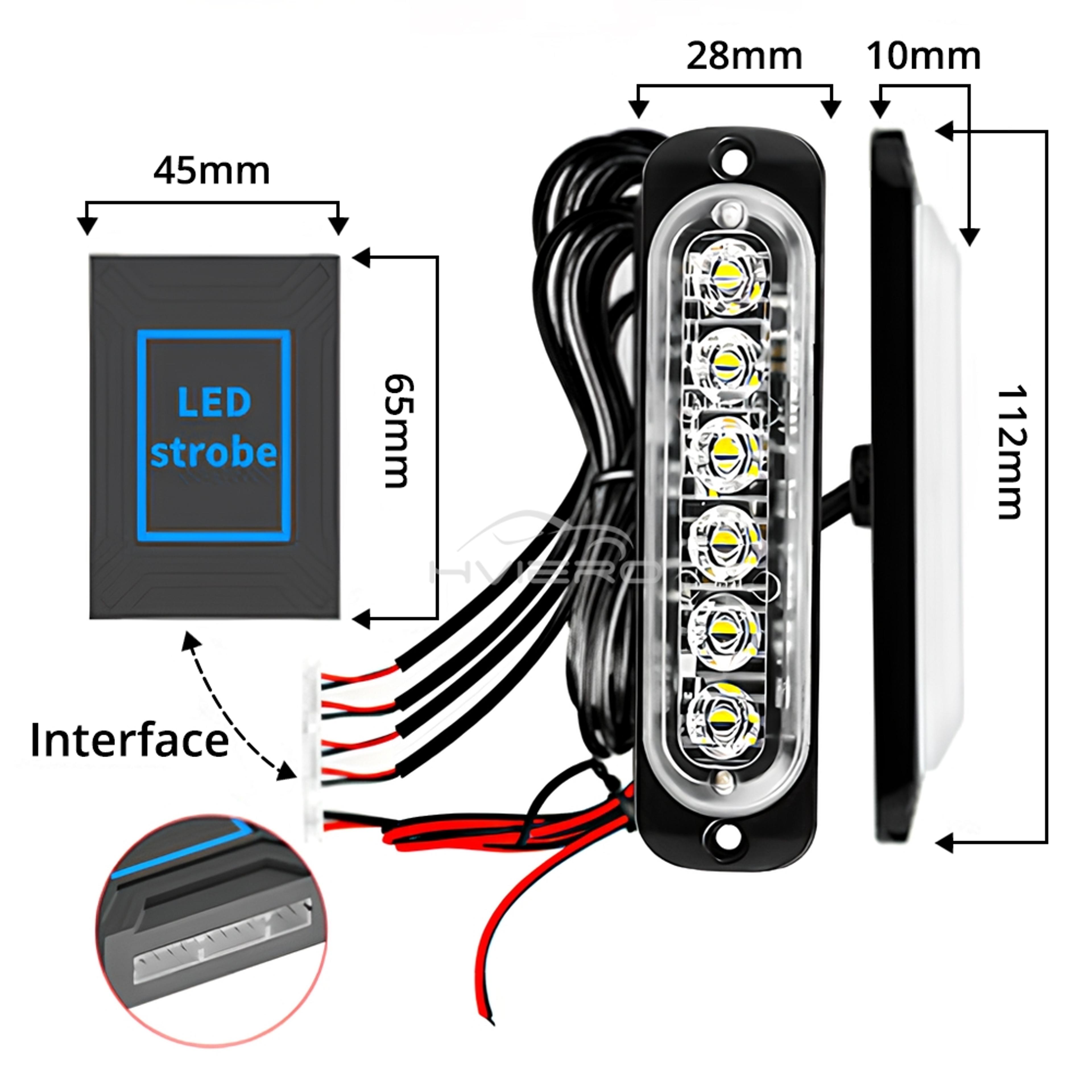 LED Wireless Car Strobe Warning Light For Cars Trucks And Trailers 5