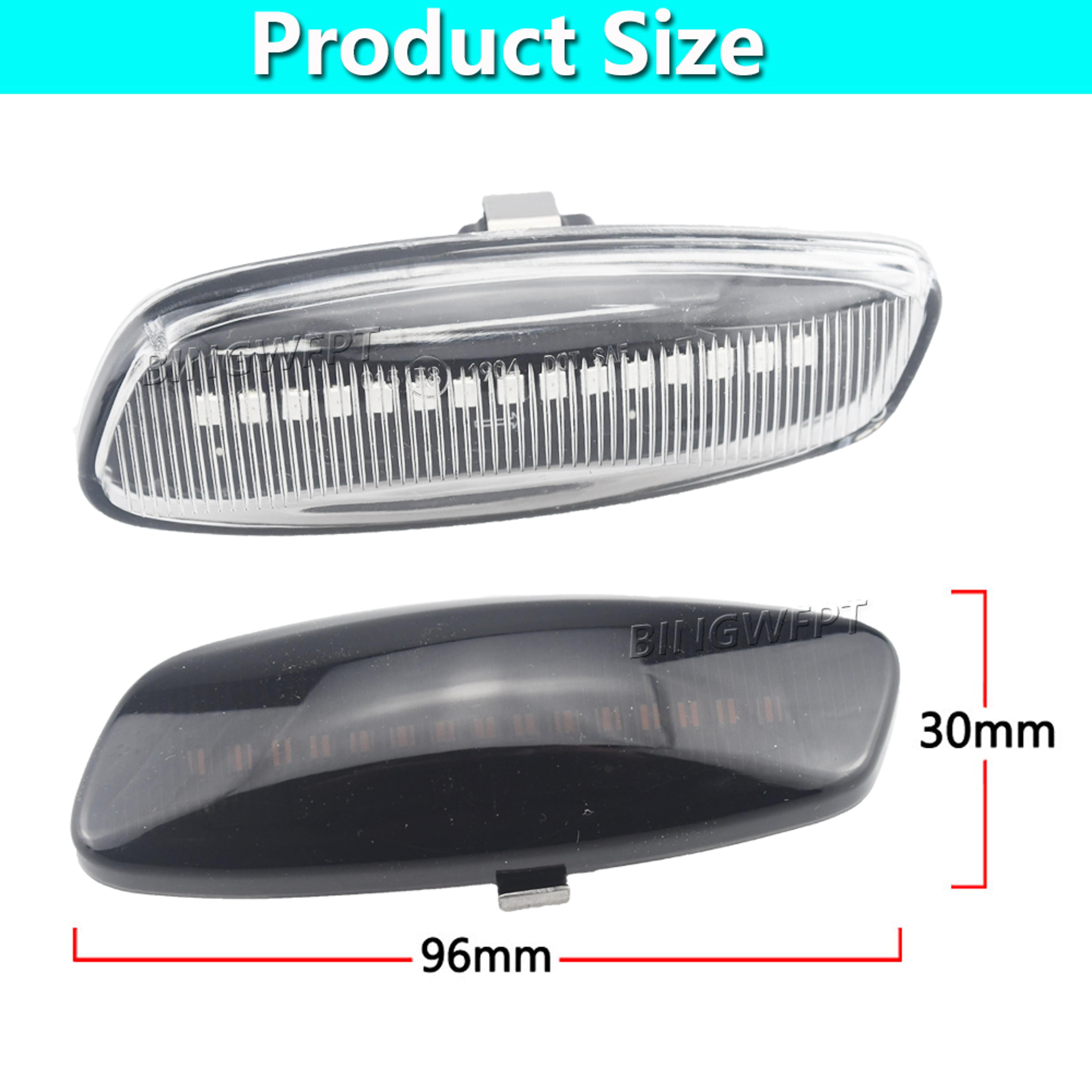 Dynamic LED Side Marker Sequential Turn Signal Lights For Peugeot And Citroen 1