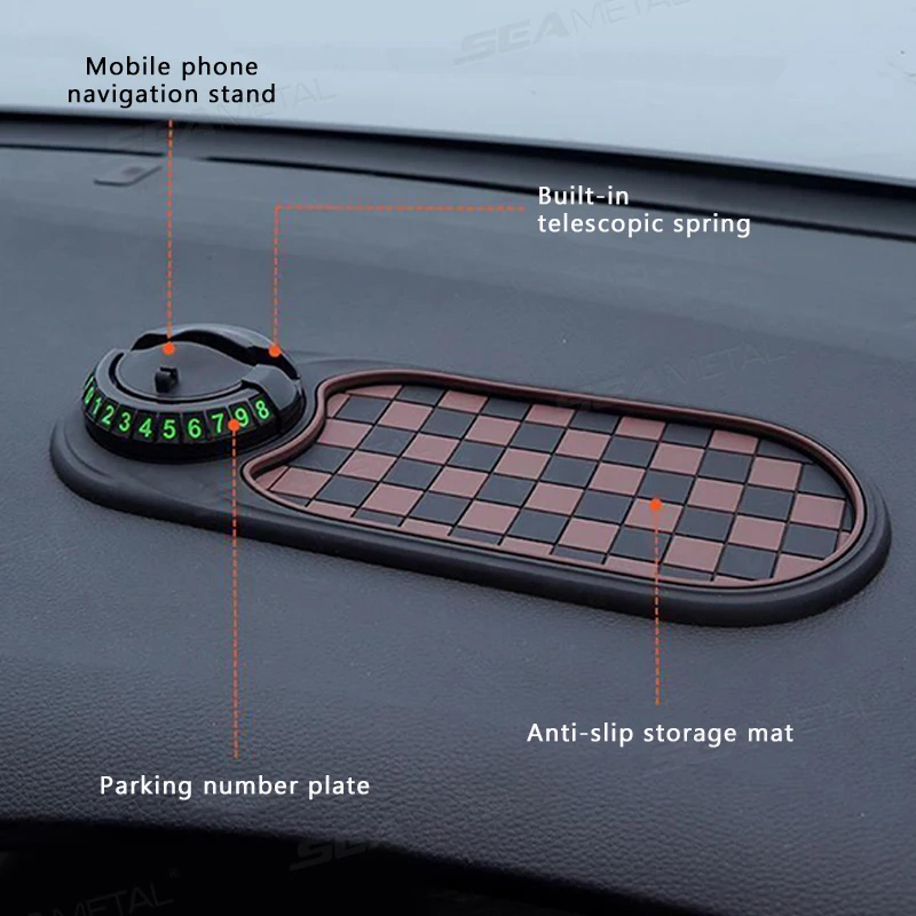 Car Dashboard Phone Holder With Anti Slip Mat And Rotating Mount 3