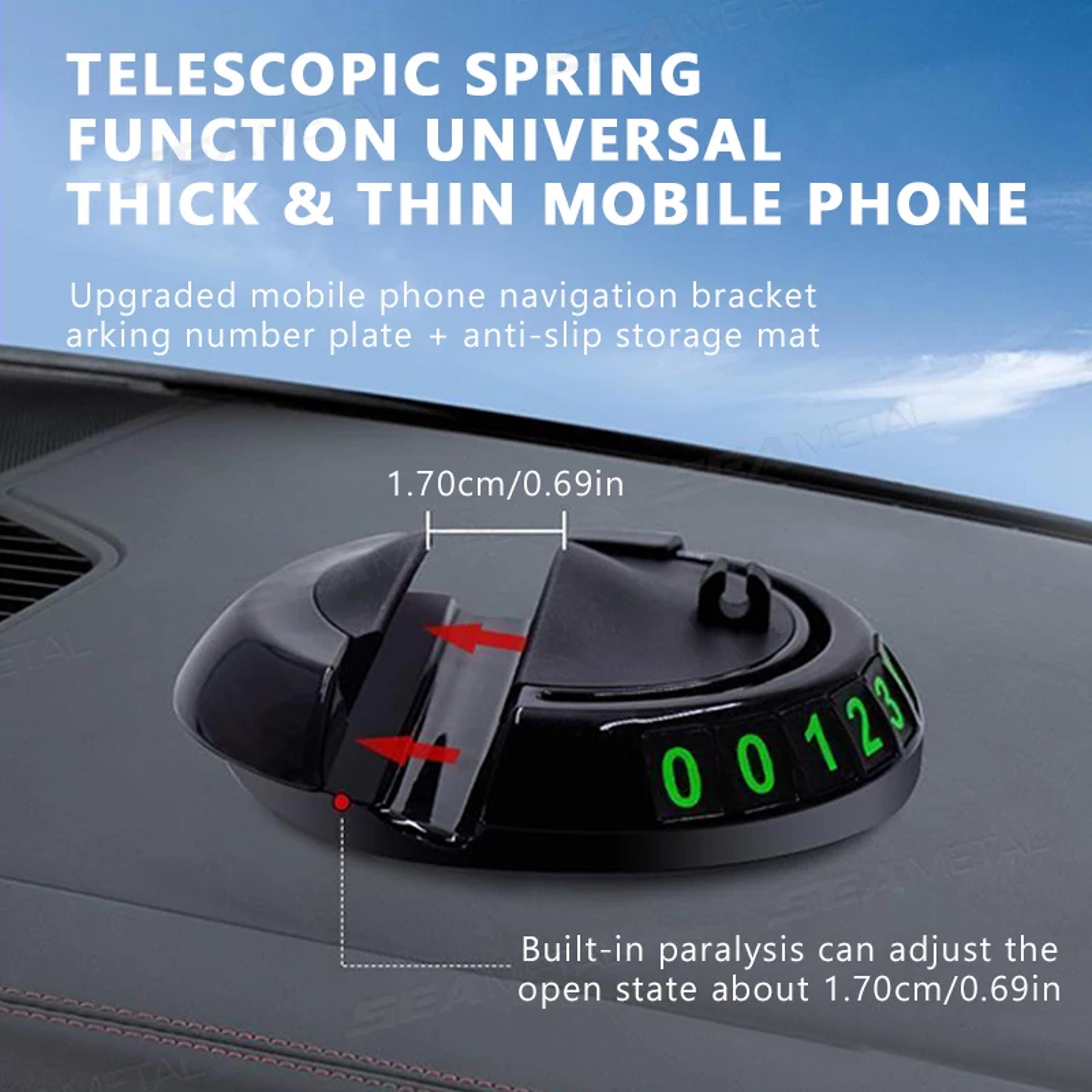 Car Dashboard Phone Holder With Anti Slip Mat And Rotating Mount 4