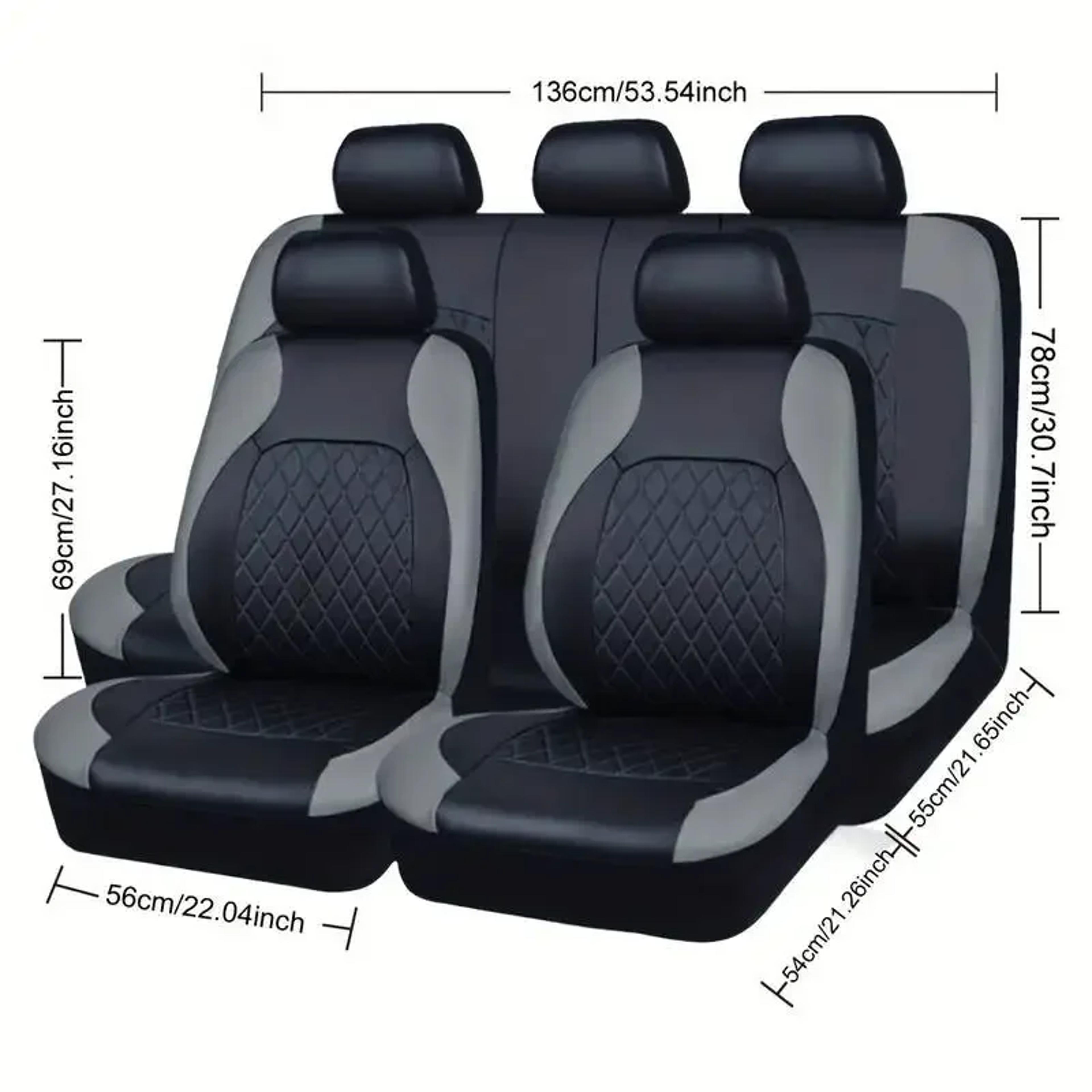 Universal PVC Car Seat Covers Sport Style Seat Protectors 8
