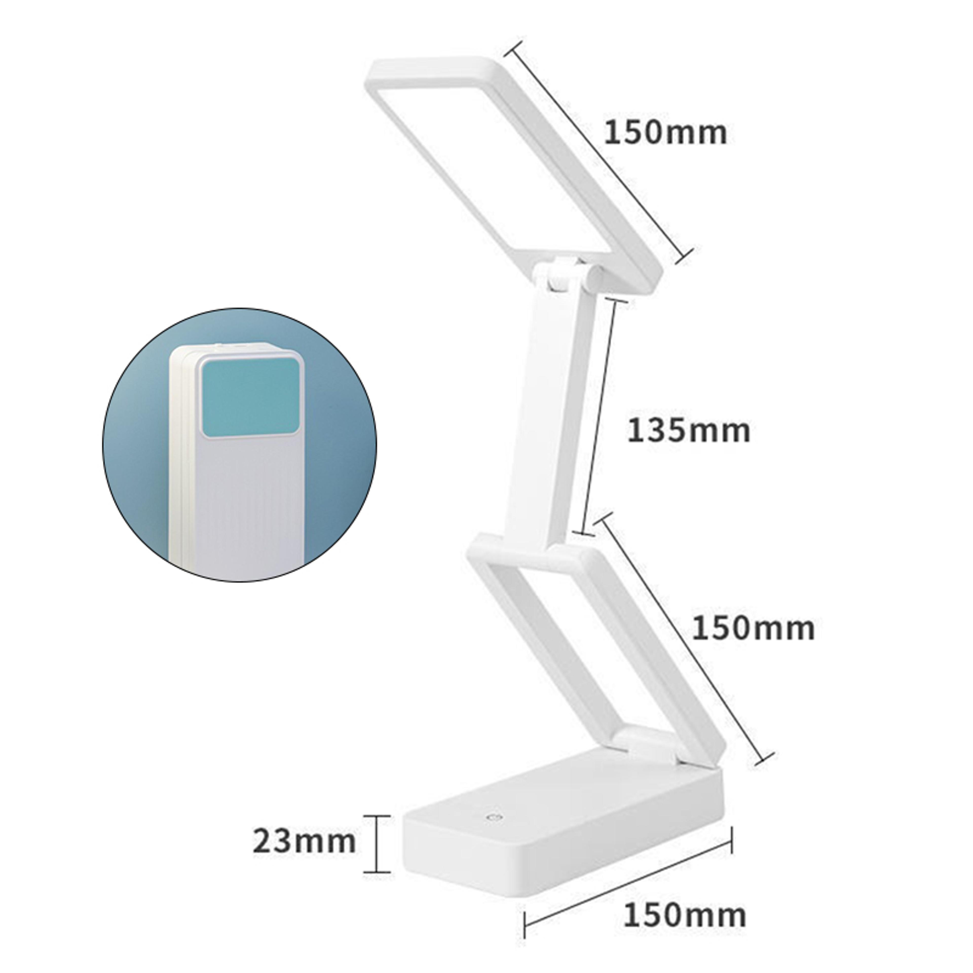 Foldable Rechargeable LED Desk Lamp Eye Care Portable Study Light 6