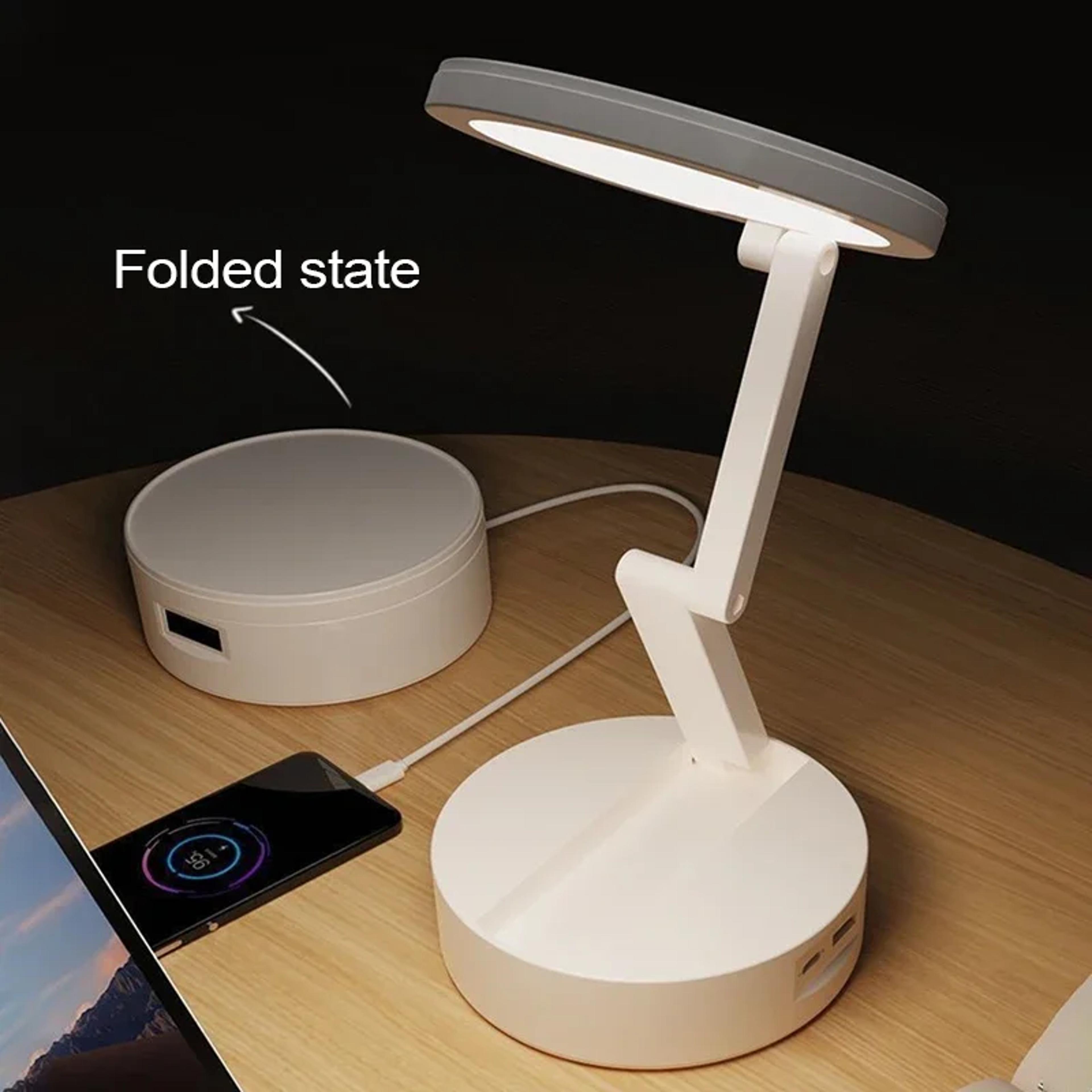 FoldLite Rechargeable LED Desk Lamp Portable Foldable USB Reading Light 2