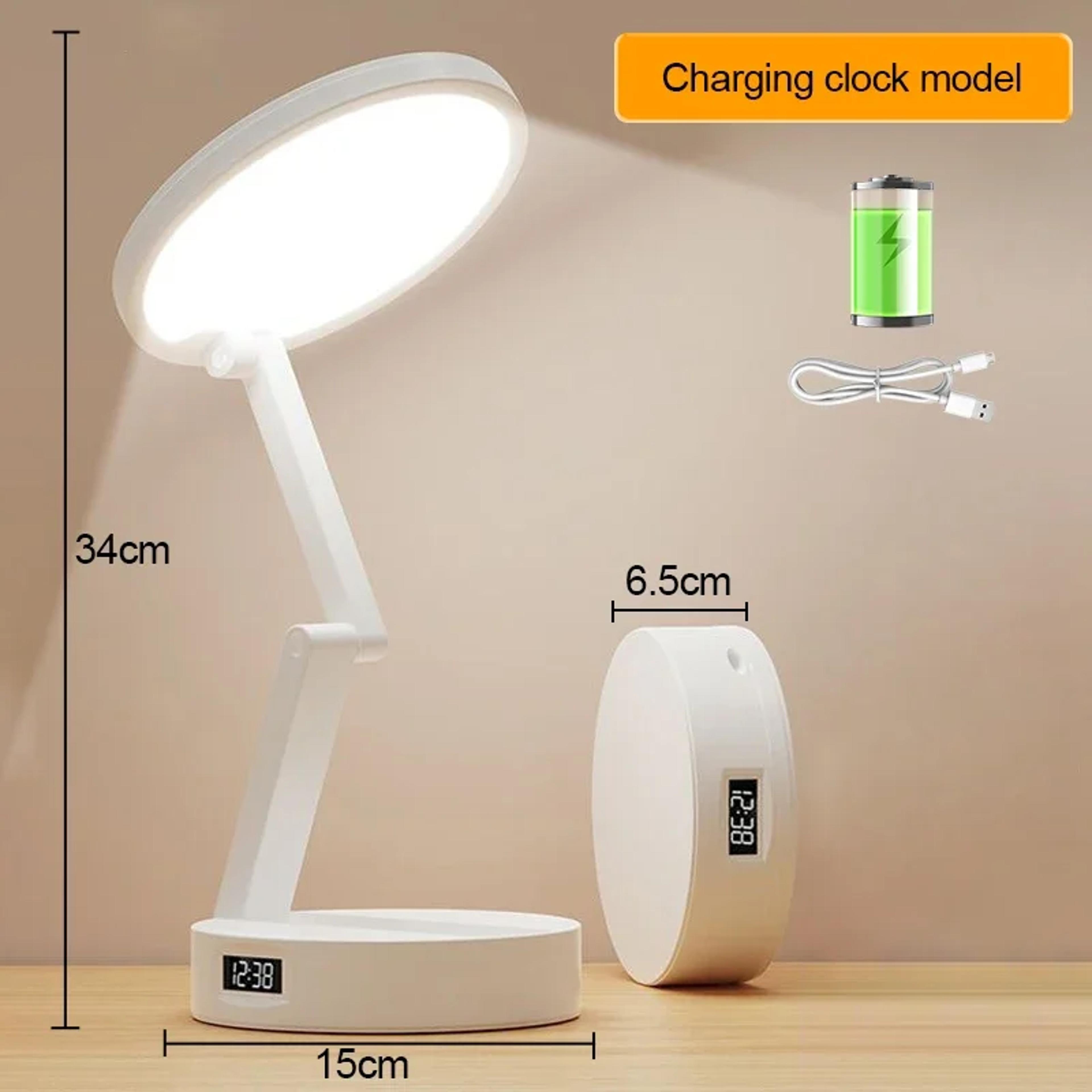FoldLite Rechargeable LED Desk Lamp Portable Foldable USB Reading Light 6