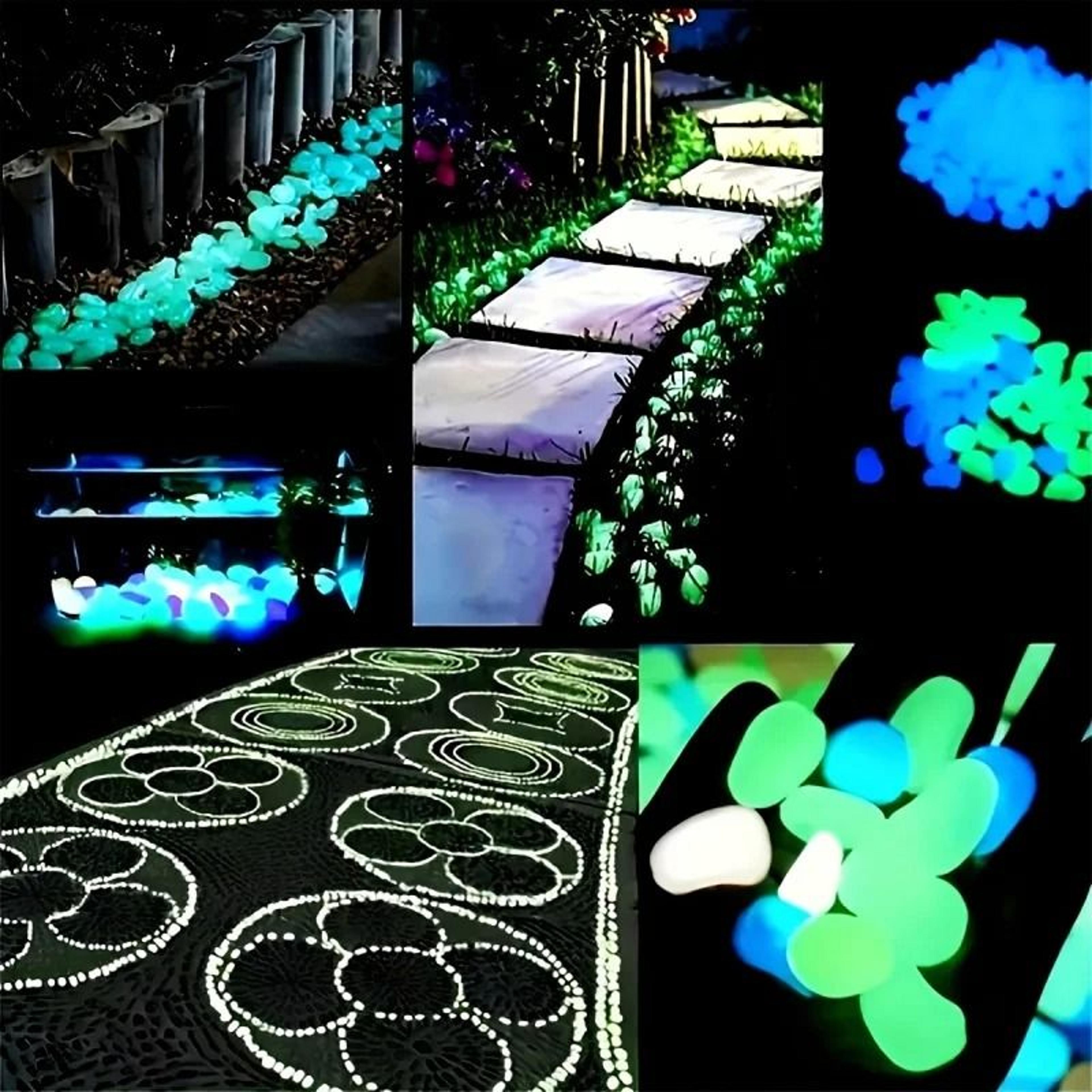 resin glow stones outdoor decoration