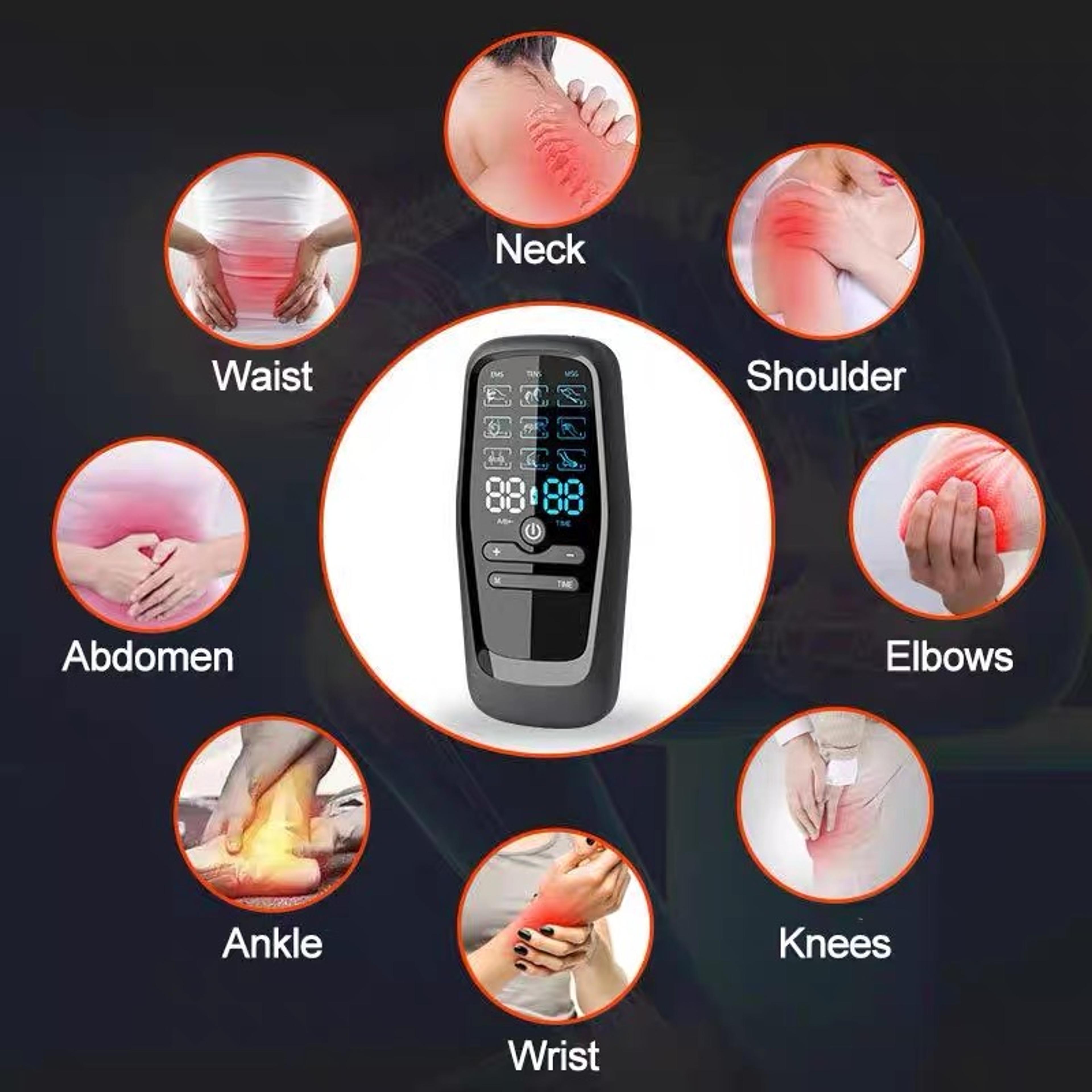 TENS EMS Muscle Stimulator Acupuncture  Physiotherapy Massager for Full Body Pain Relief  Slimmin