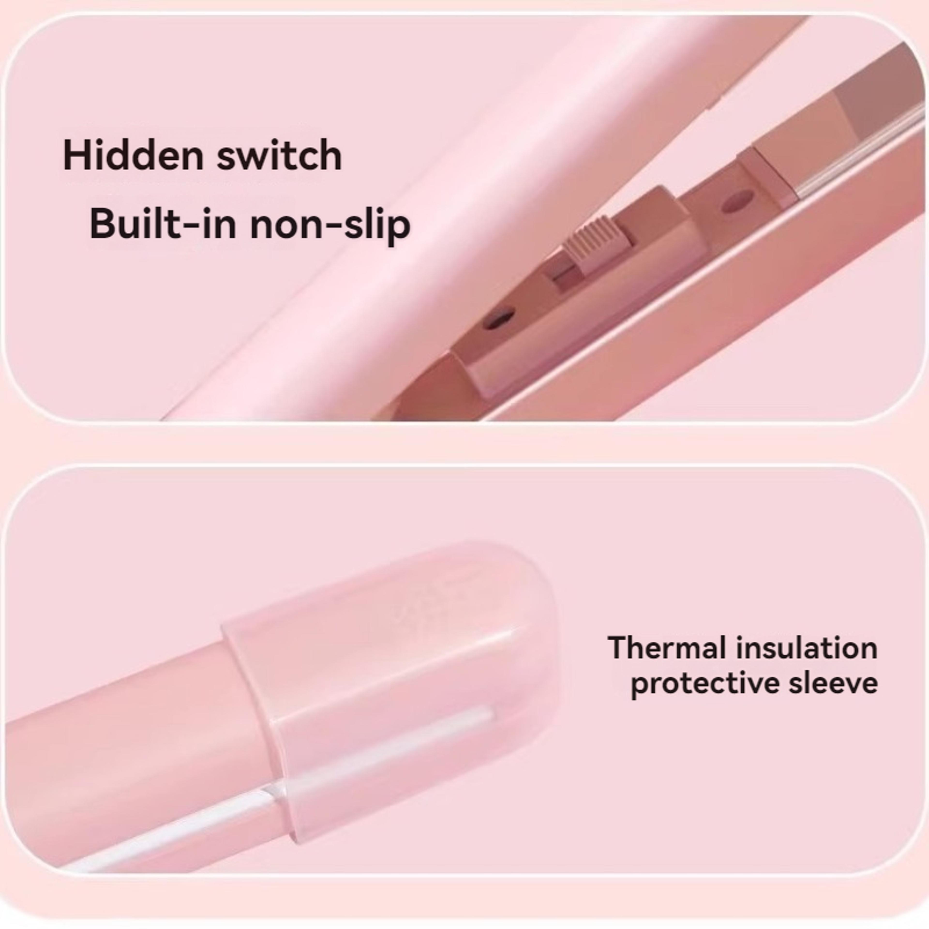 Quick Heating Mini Hair Straightener NonDamaging Ceramic Plate Bangs Clip for Curling  MultiColo