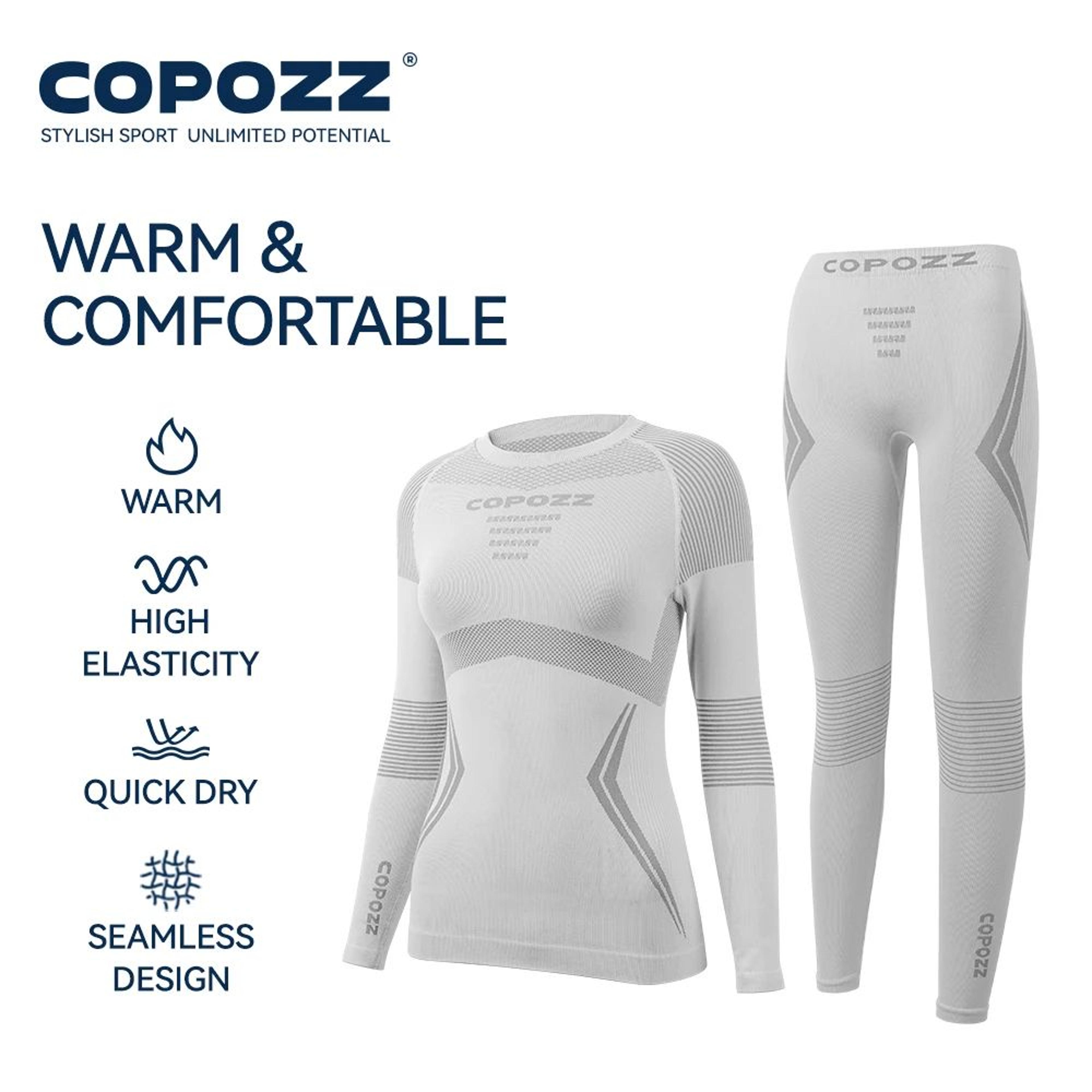 Men  Women Ski Thermal Underwear Sets Quick Dry Compression Tracksuit With Tight Snowboarding Tops  5