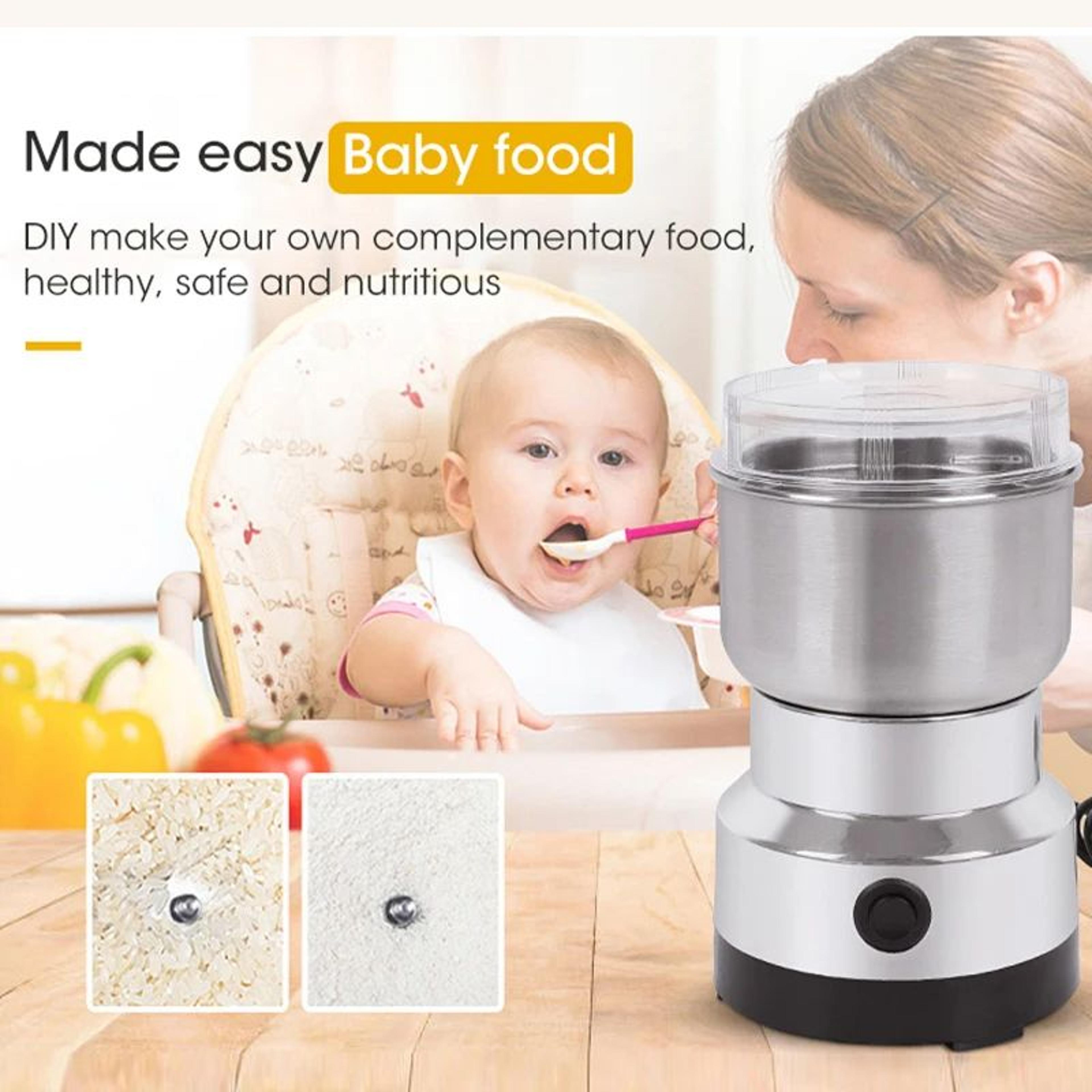 Mini Electric Grinder Ultrafine Baby Food Pulverizer Coffee  Spice Grinder Grain Mill With Stainles 2