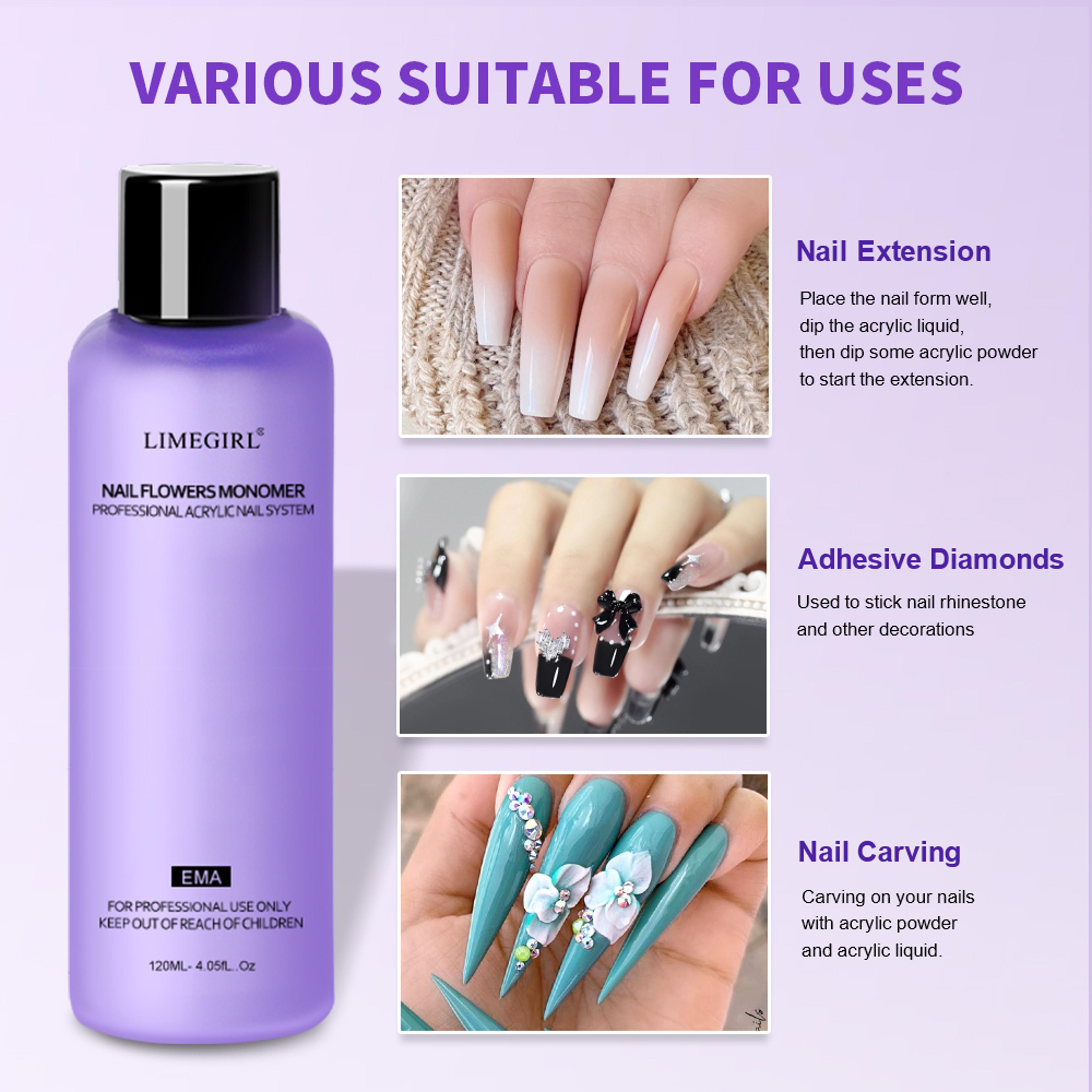 DIY Acrylic Powder Liquid Large Capacity Nail Acrylic Liquid Monomer Crystal For Nails Art 3