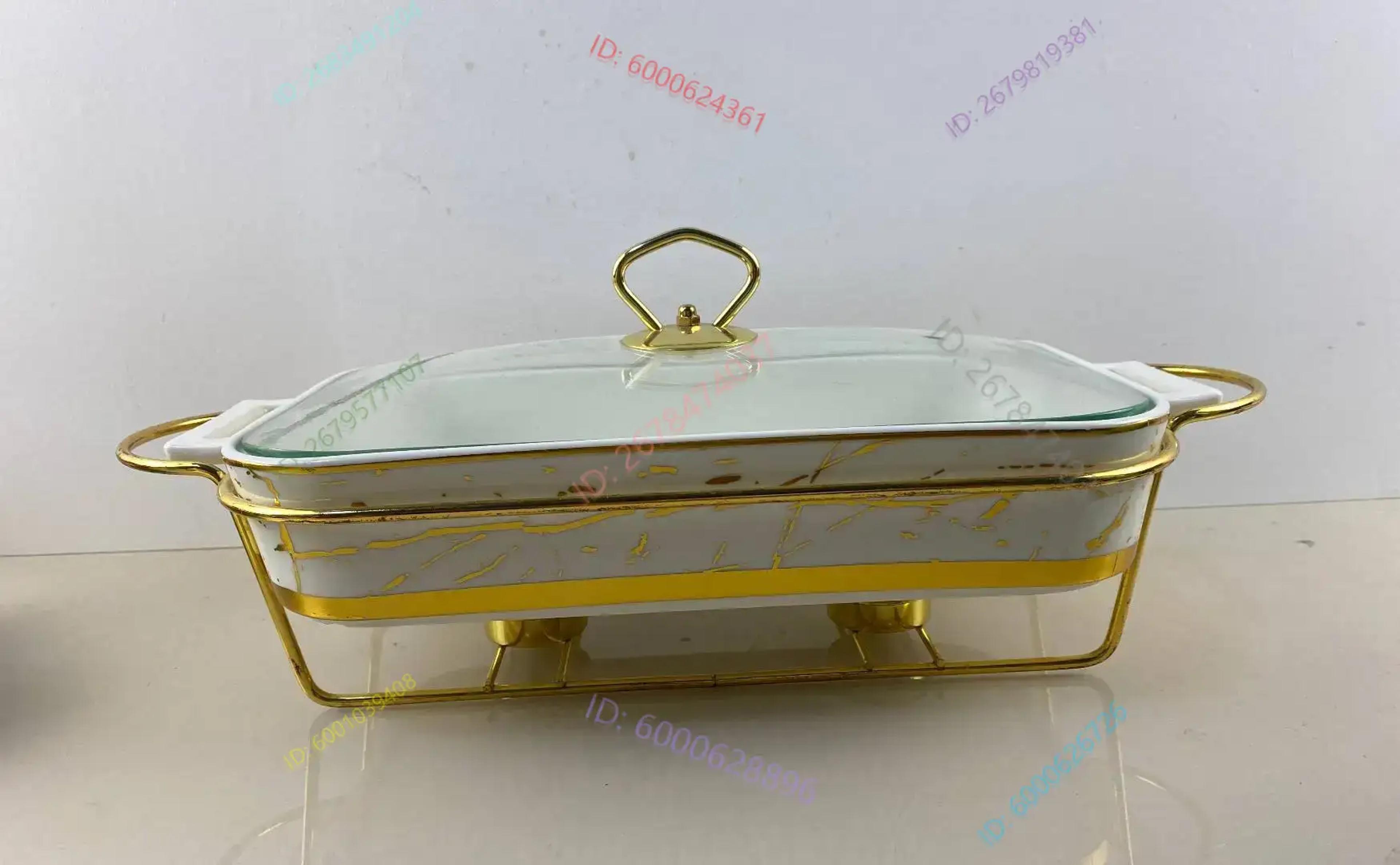 Creative Rectangular Amphora Ceramic Pot Baking Tray Light Heat Dry Soup Pot Stylish Pot Holder Wit 3