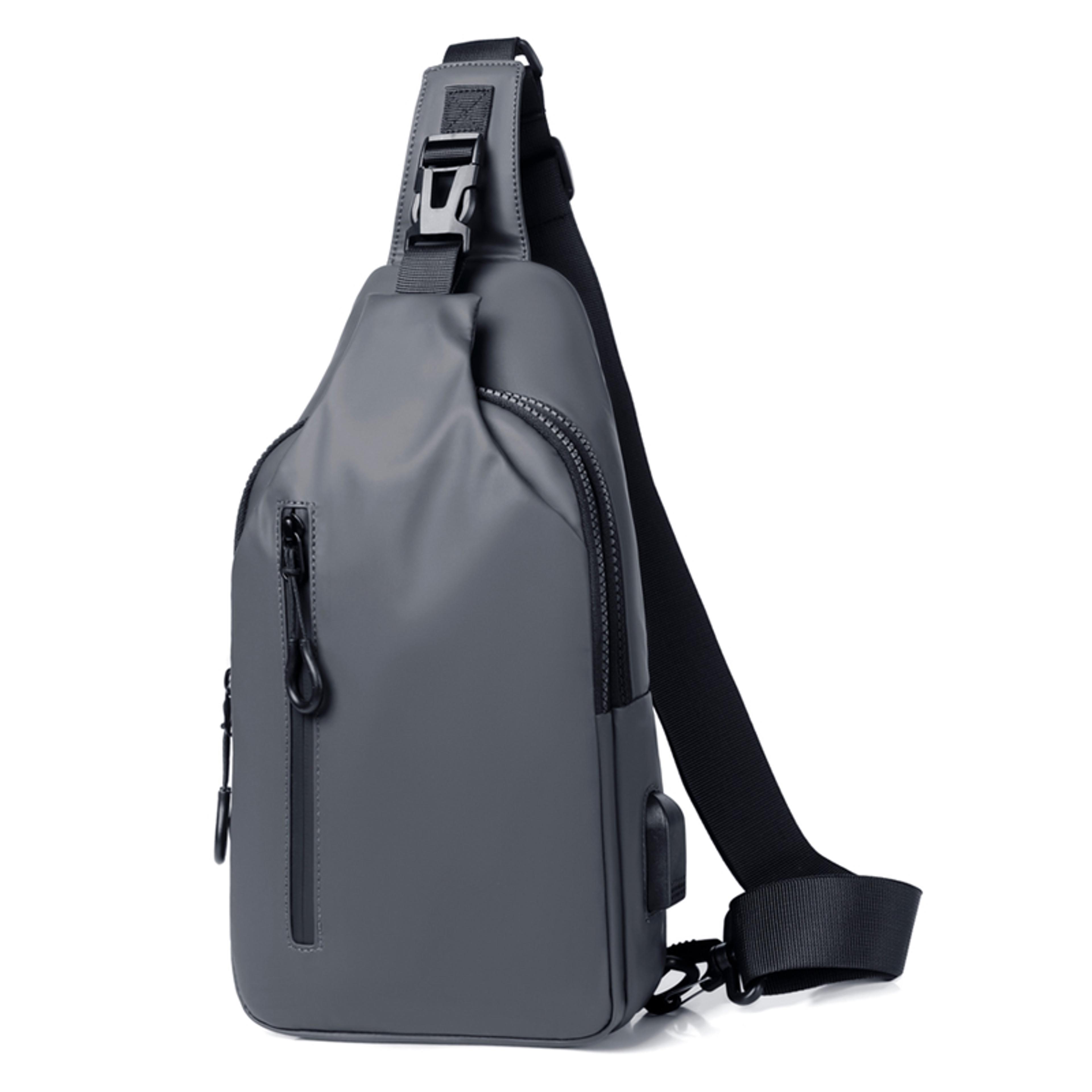 Mens Multifunctional Cross Bag With USB Charging Port Adjustable Shoulder Strap Ideal For Daily Com 5