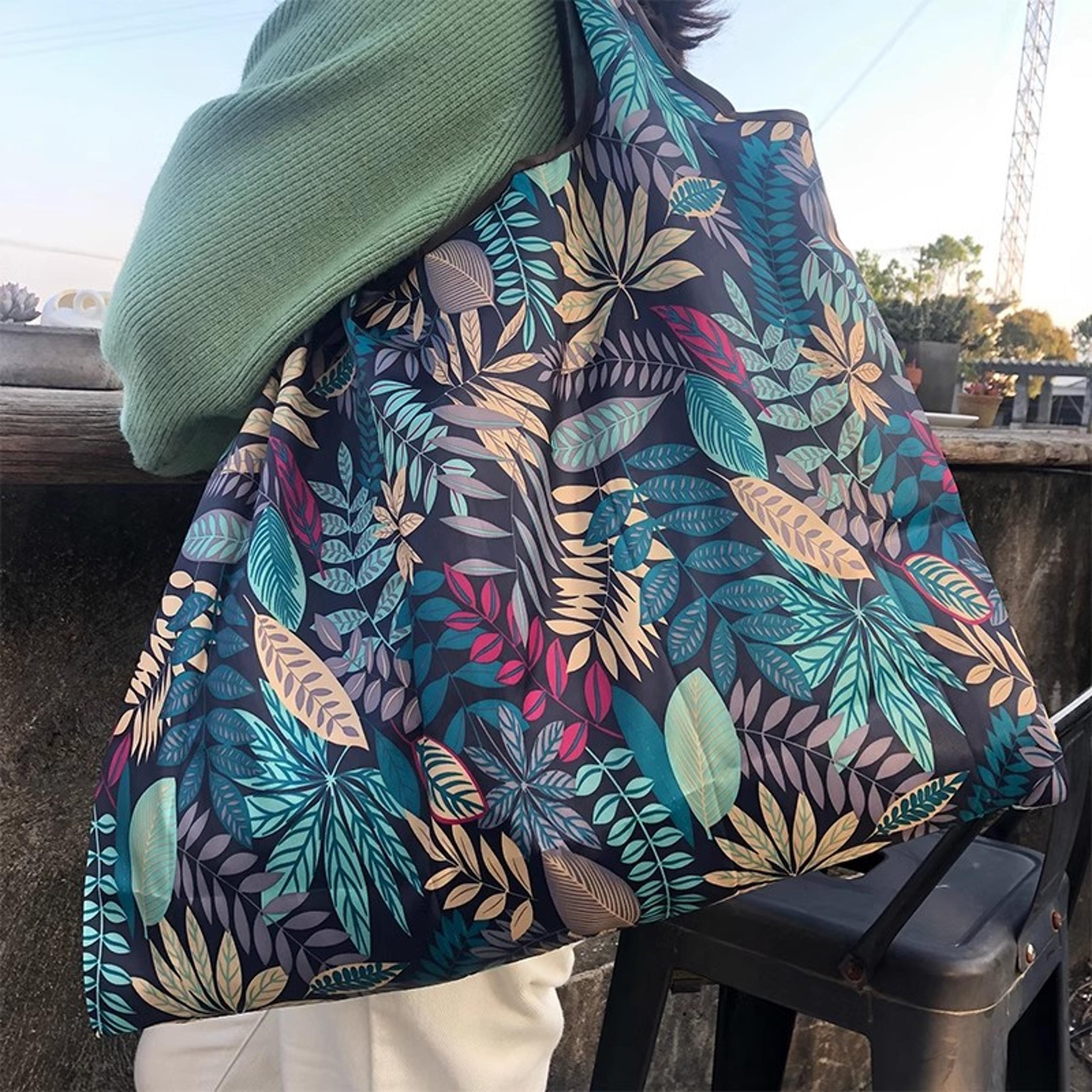 Fashion Reusable Grocery Bag Versatile Folding Shopping Bag Large Capacity Travel Tote Bag EcoFrien 9