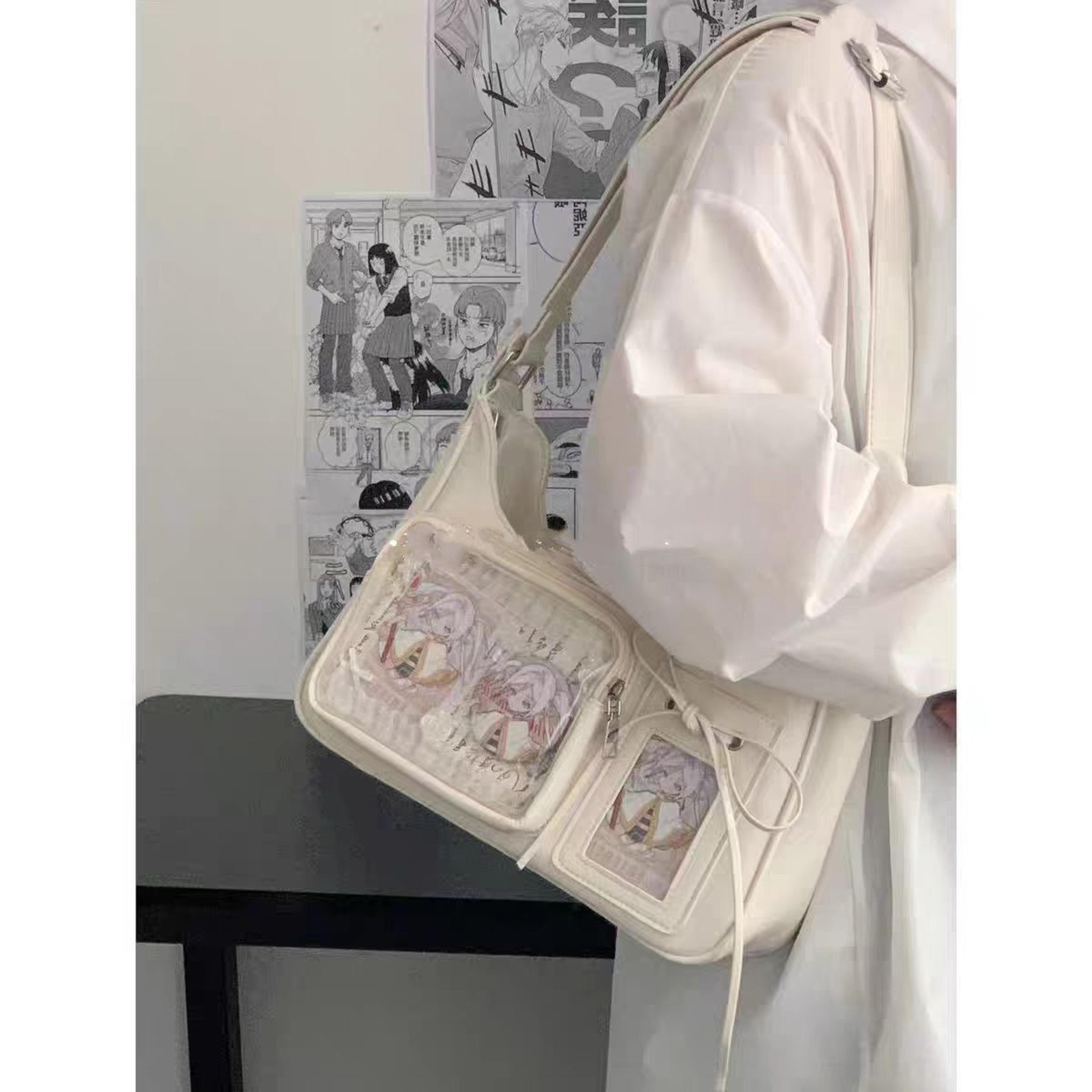 Korean Shoulder Bag Women Transparent Ita Bag School Crossbody Bag Female Japanese Designer Preppy  7