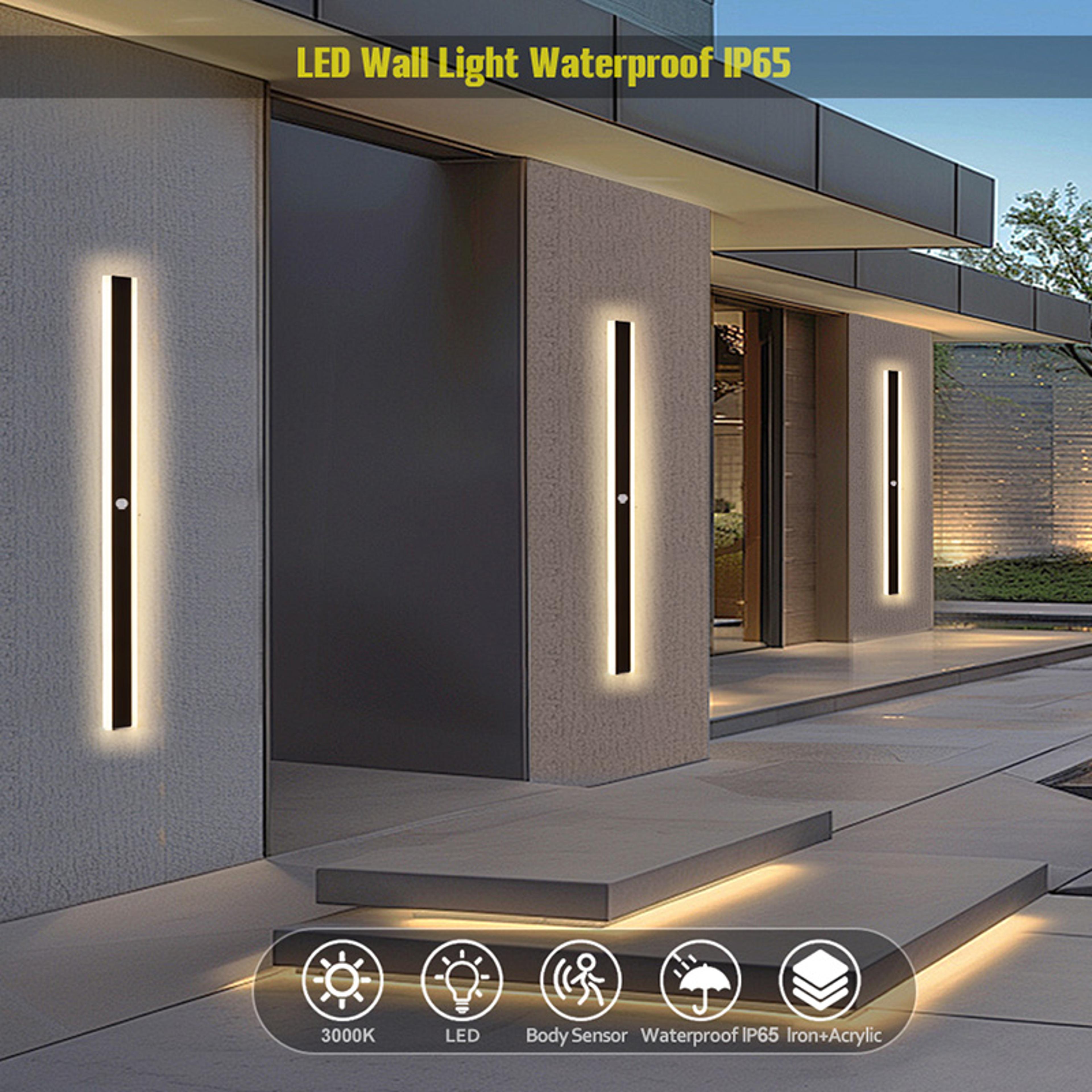 Waterproof Outdoor Wall Light LED Porch Lamp With Motion Sensor Garden And Garage Lighting Fixture  2