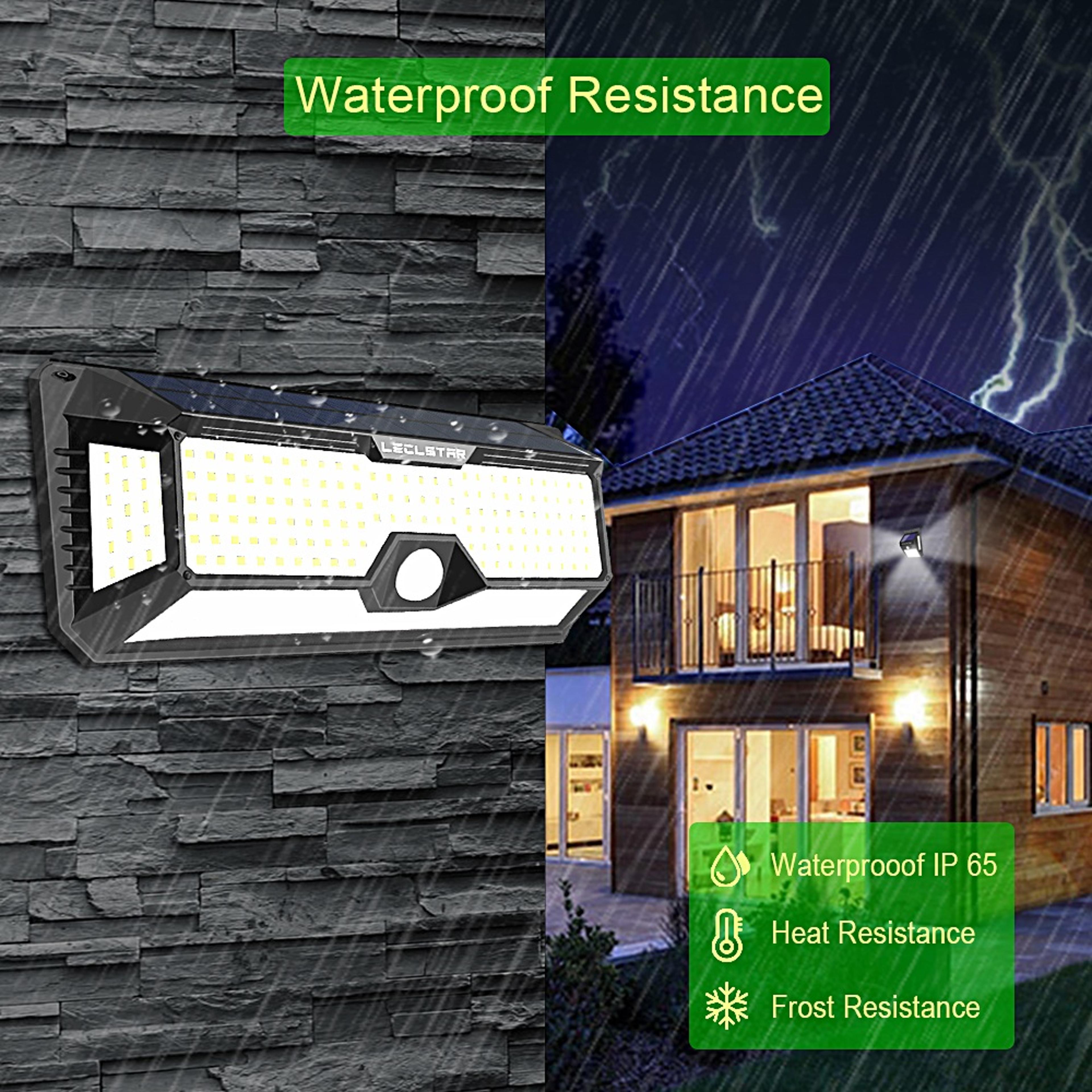 Solar LED Light Outdoor Garden Wall Lamp Waterproof Motion Sensor Light For Yard Door With Mode 3