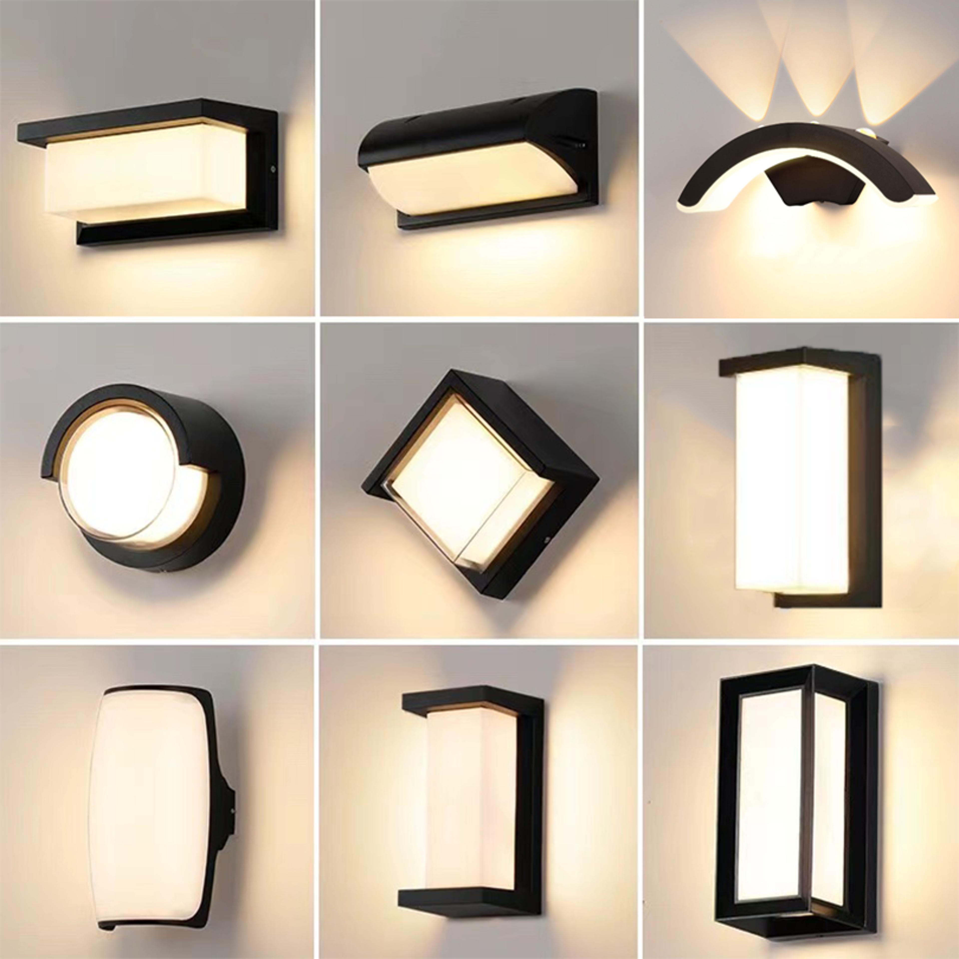Led Outdoor Wall Light Waterproof IP66 Motion Sensor Led Outdoor Lighting Porch Lights Balcony Gard 1
