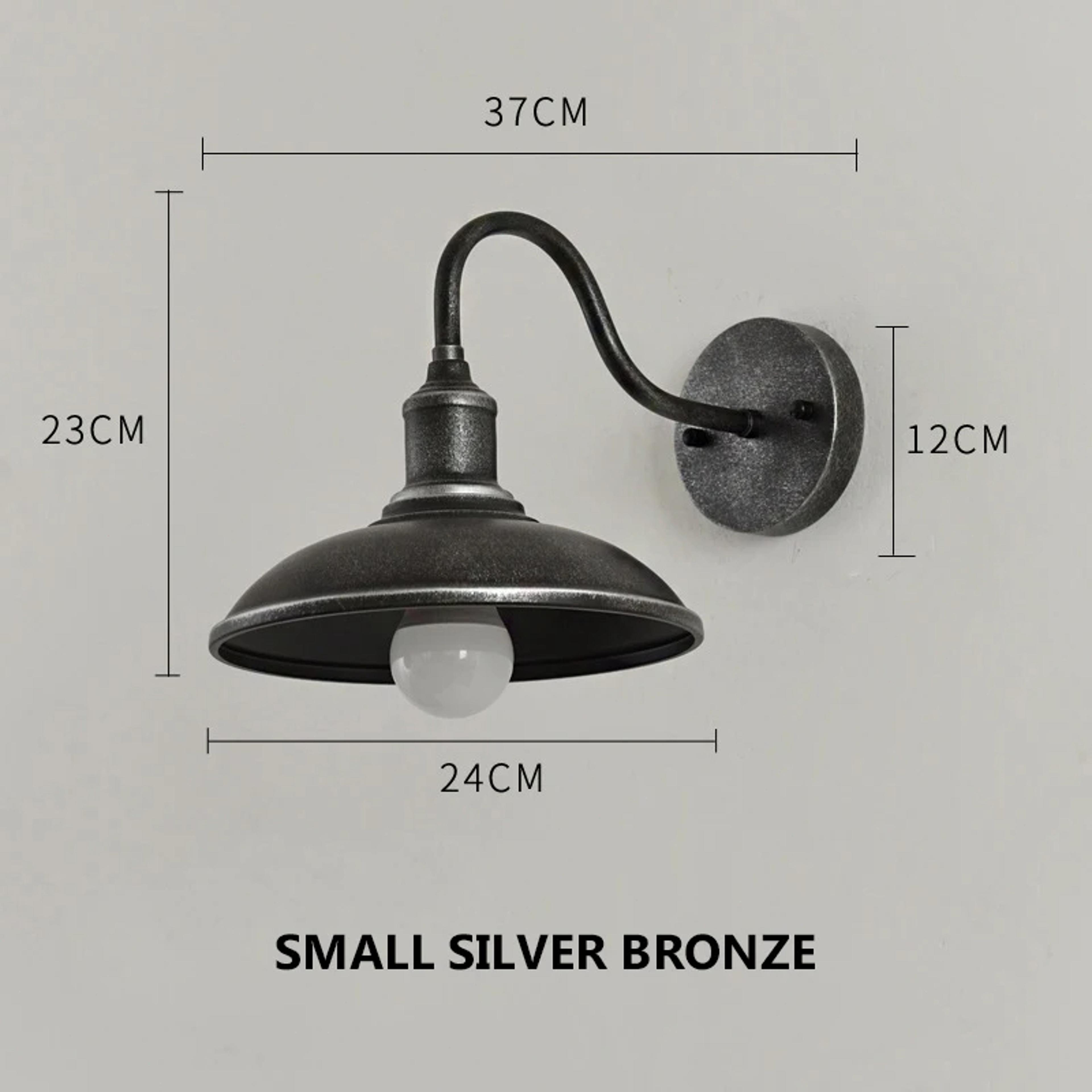 Outdoor Vintage Wall Lamp Retro Industrial Waterproof Fixture Rust Color Lighting For Courtyard Bal 6