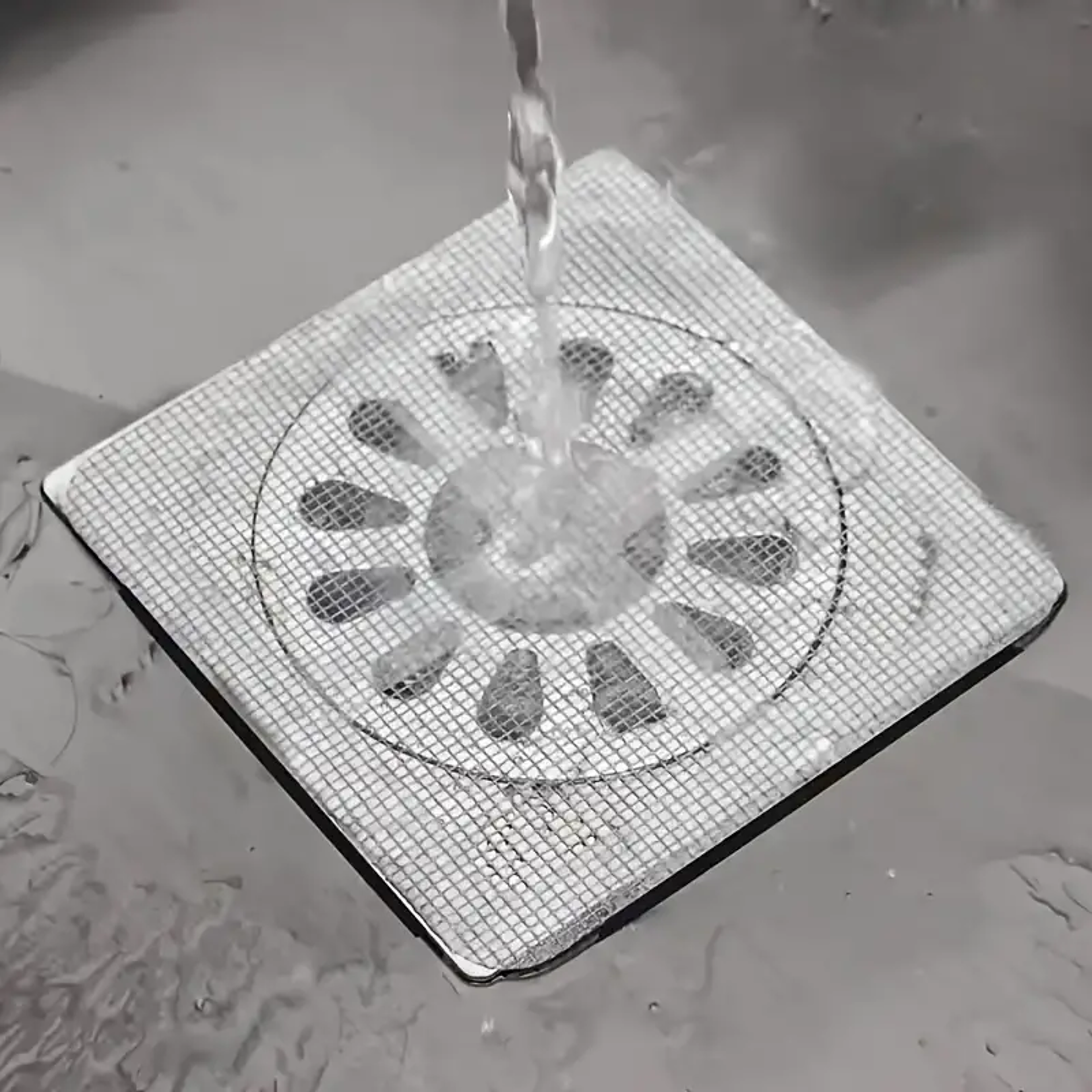 Mesh Shower Drain Covers Disposable Hair Catcher For Shower Floor Sink Strainer Filter Mesh Sticker 4