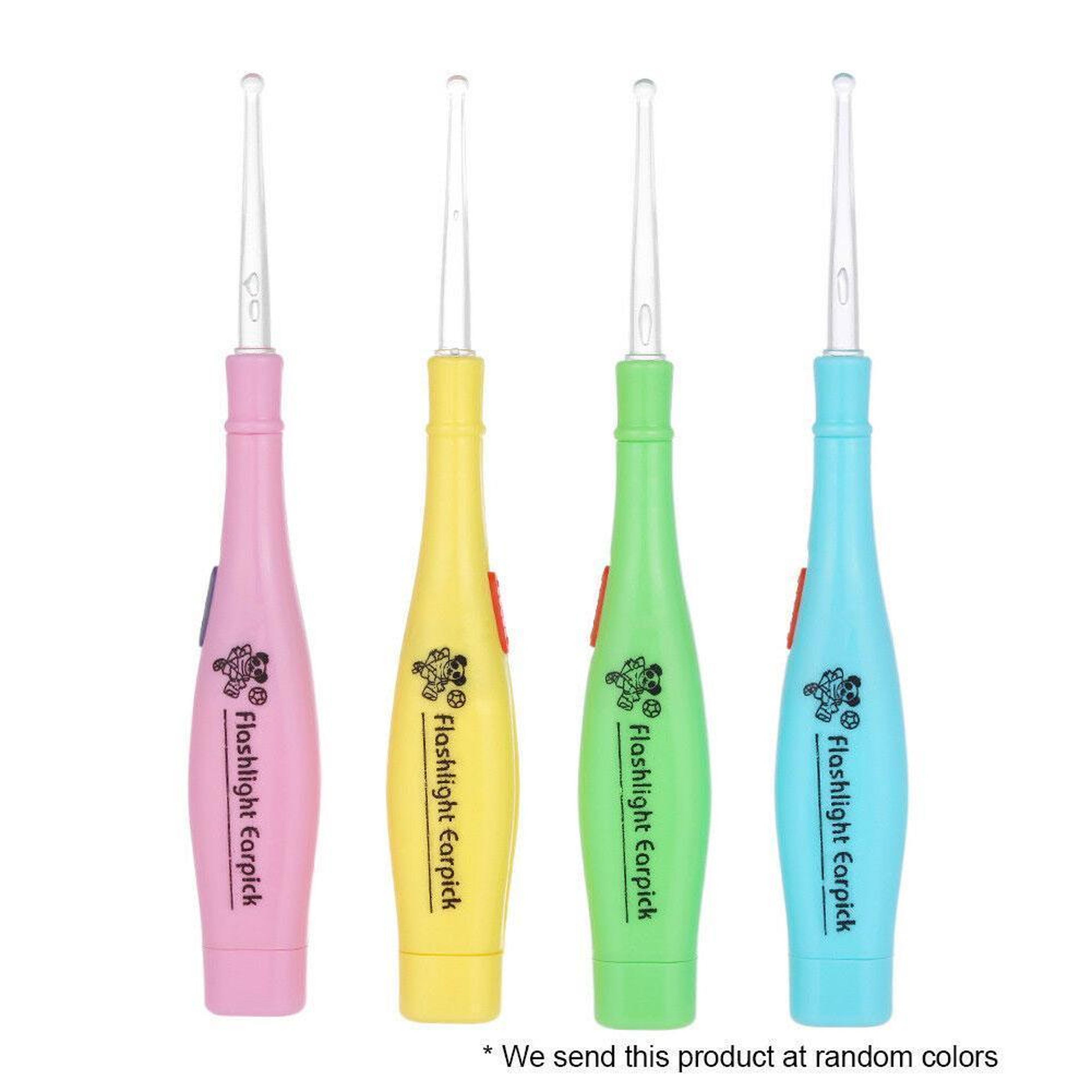 LED Light Tonsil Stone Remover Tool Steel Earpick Earwax Remover Tips Ear Care Irrigator 3