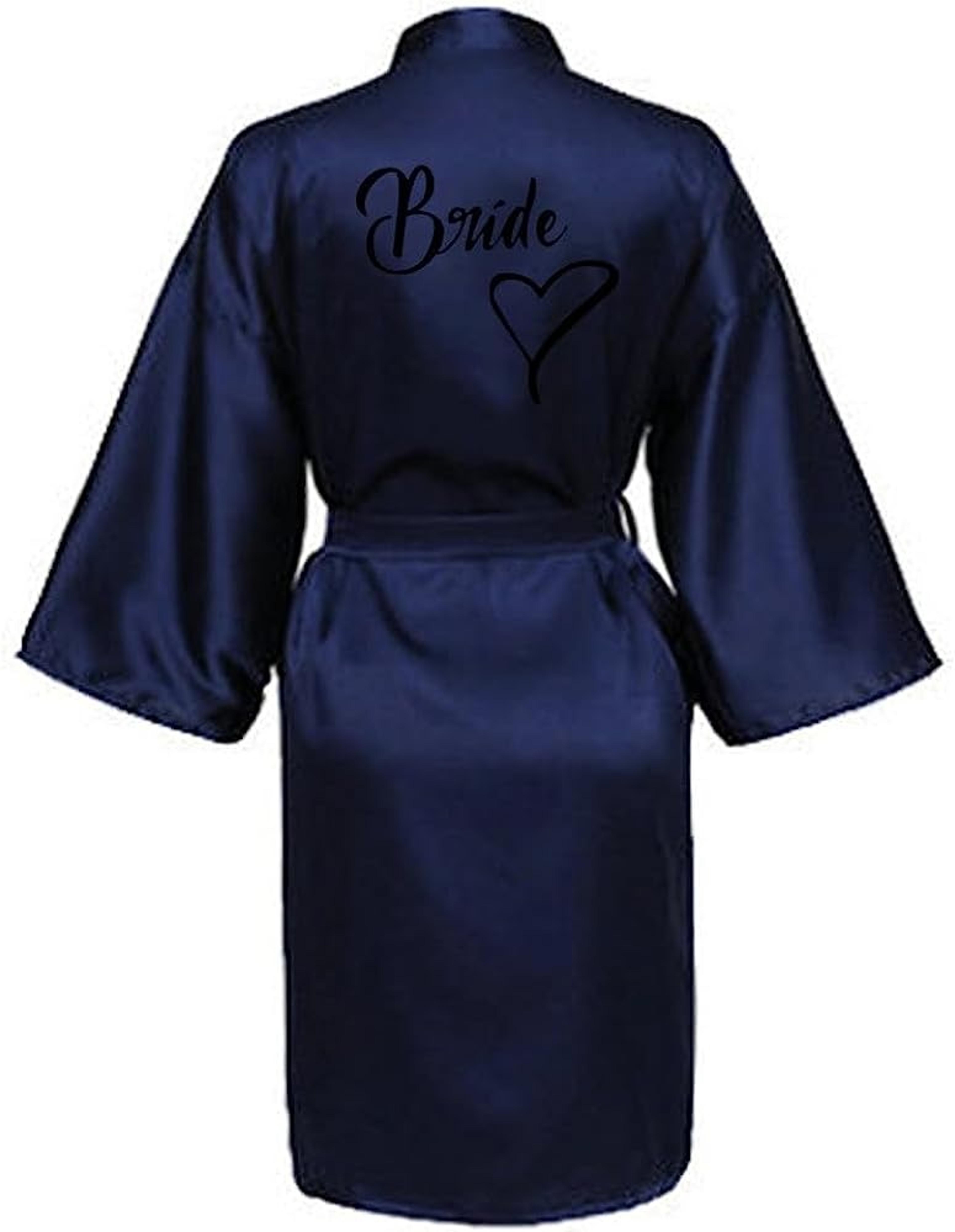 Fashion Women Silk Satin Short Night Robe Sexy Kimono Bathrobe Wedding Bridesmaid Bathrobe Satin Ba 1