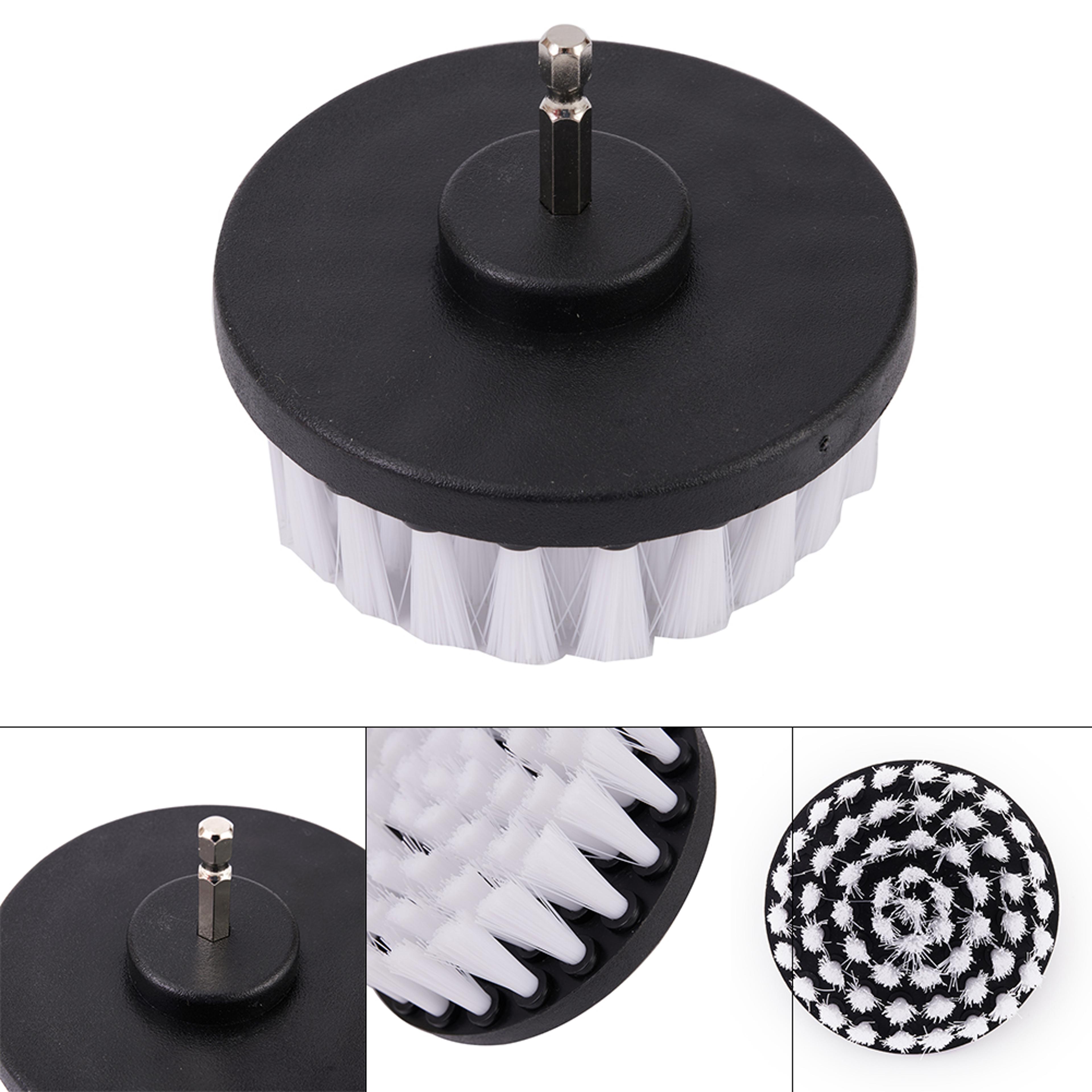 Soft Drill Brush Car Kit Bathroom  Kitchen Cleaning Tools Carpet  Leather Soft Brush Drill Set 2