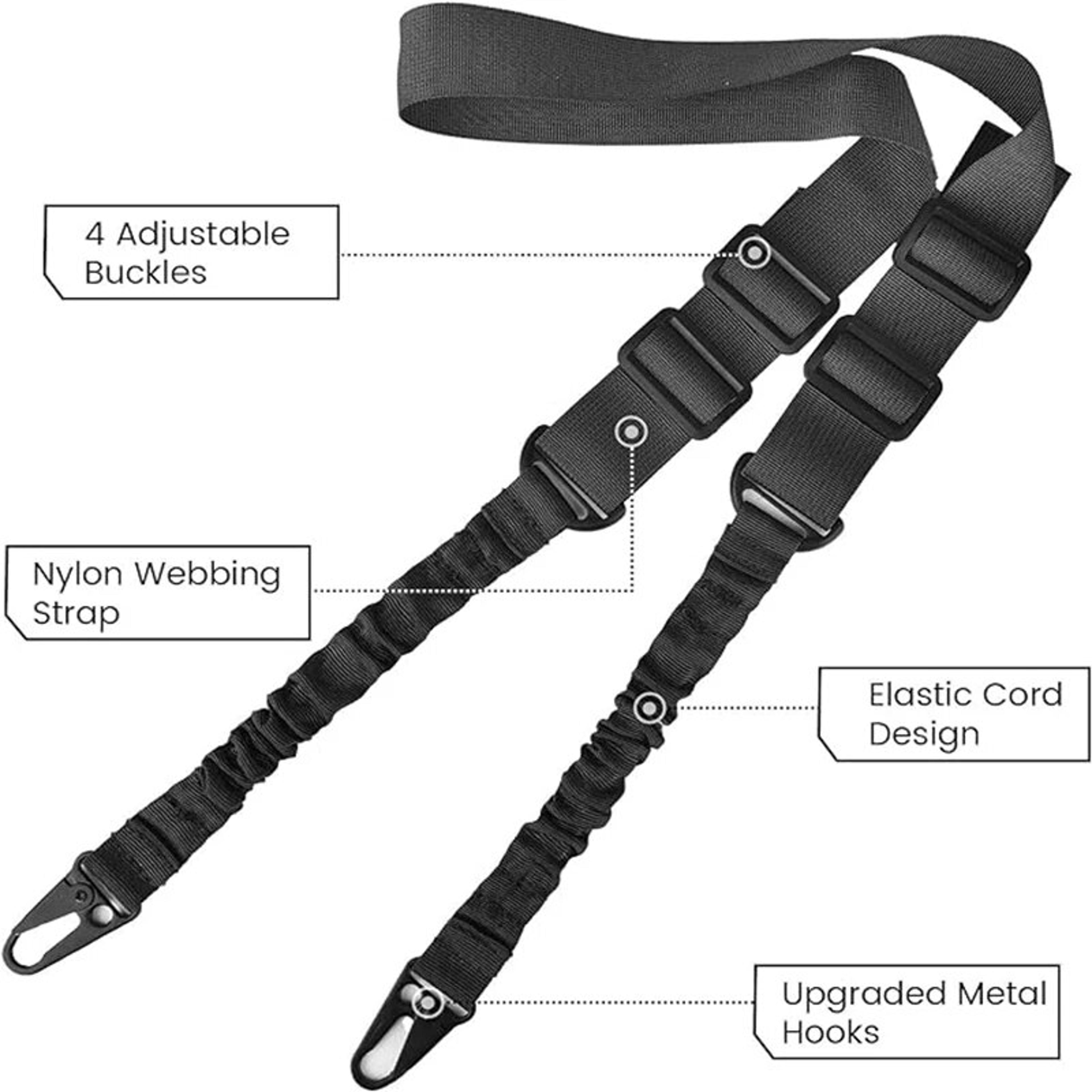 Adjustable Tactical Dual Point Nylon Sling Outdoor Hunting And Adventures Sling Strap HeavyDuty Nyl 2