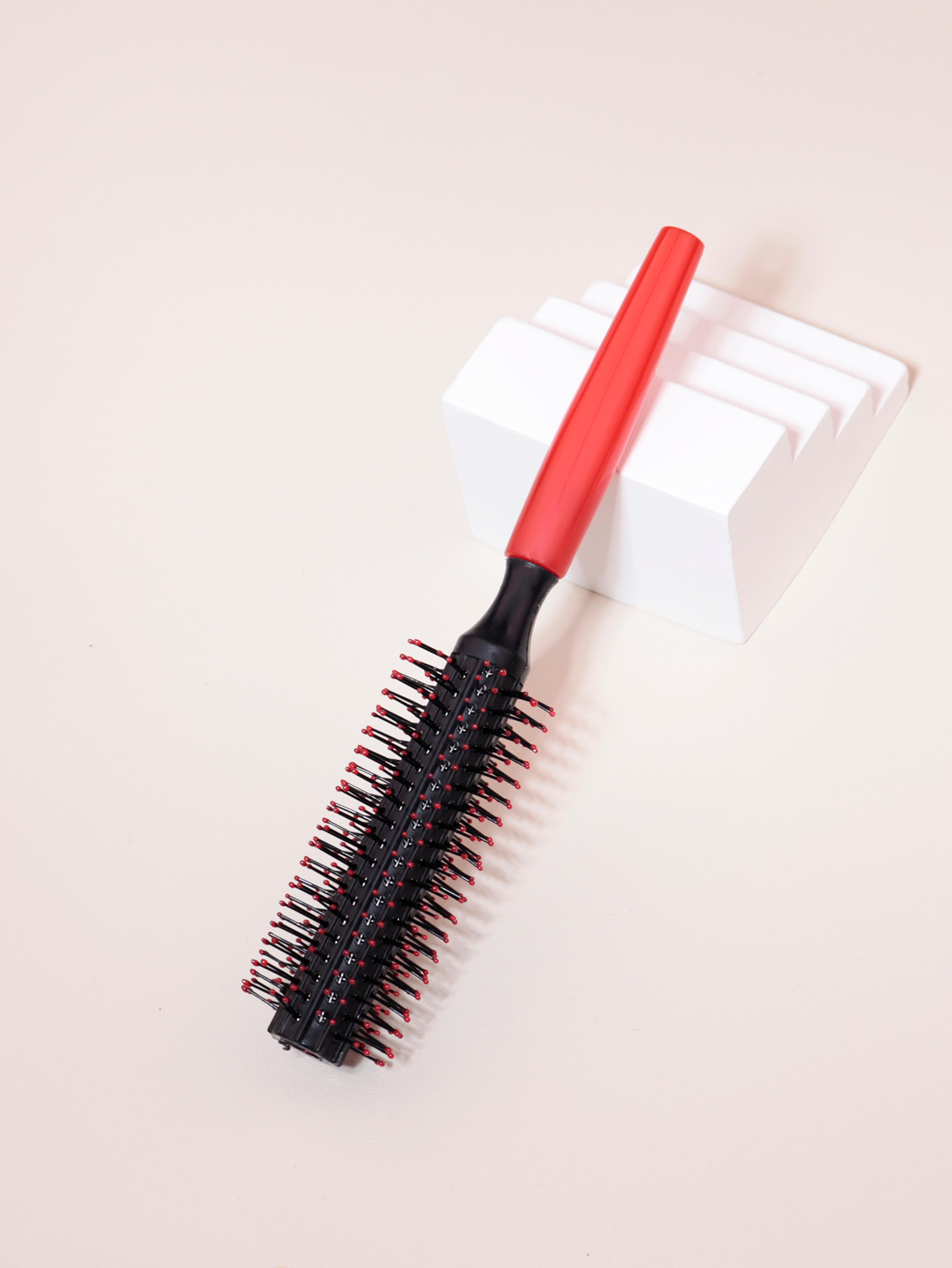 Professional AntiStatic Cylindrical Bristle Hair Styling Round Comb Nylon Teeth Roller Comb For Cur 1