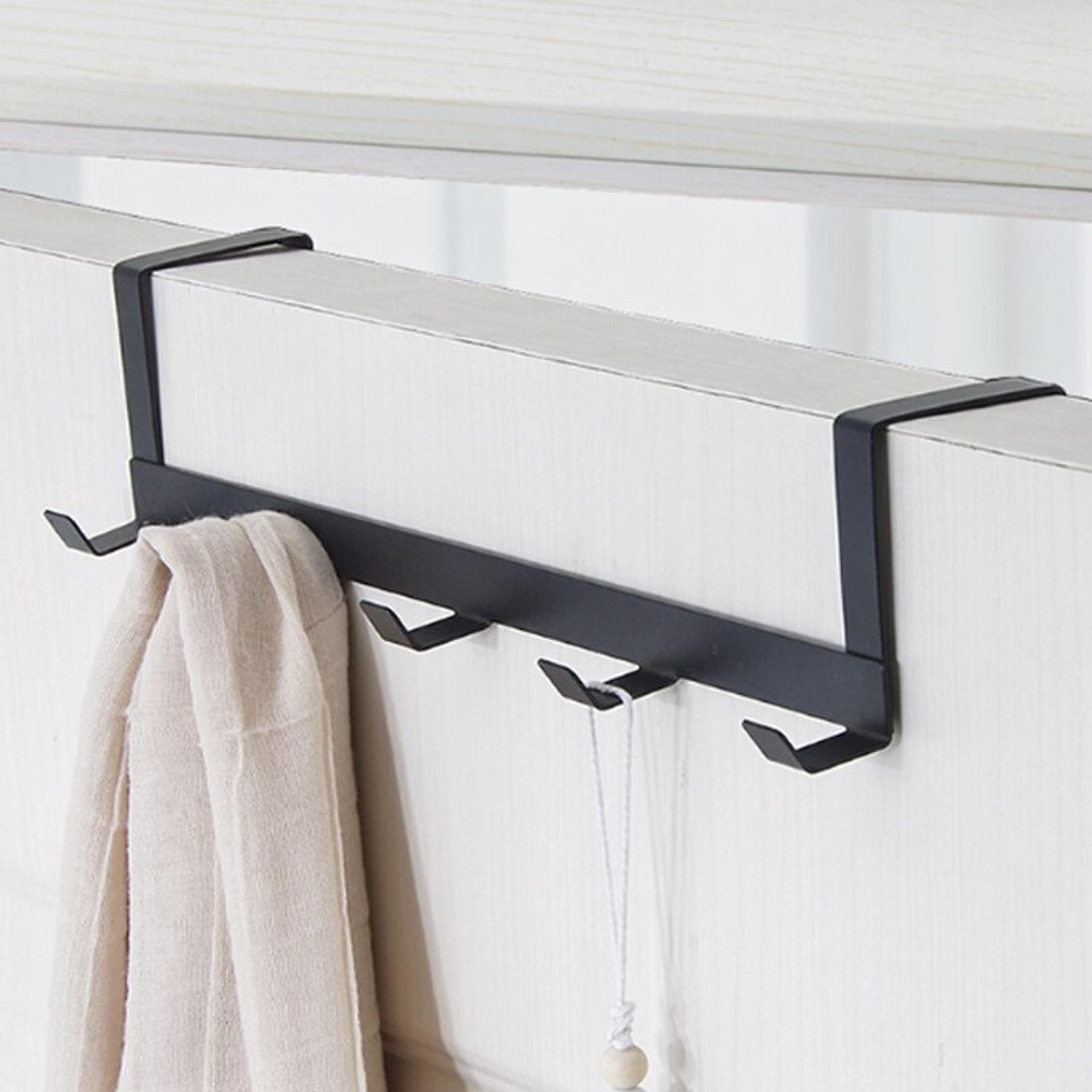 Over The Door Hooks Organizer Clothes Coat Hat Towel Hanger Home Bathroom Organizer Rack For Kitche