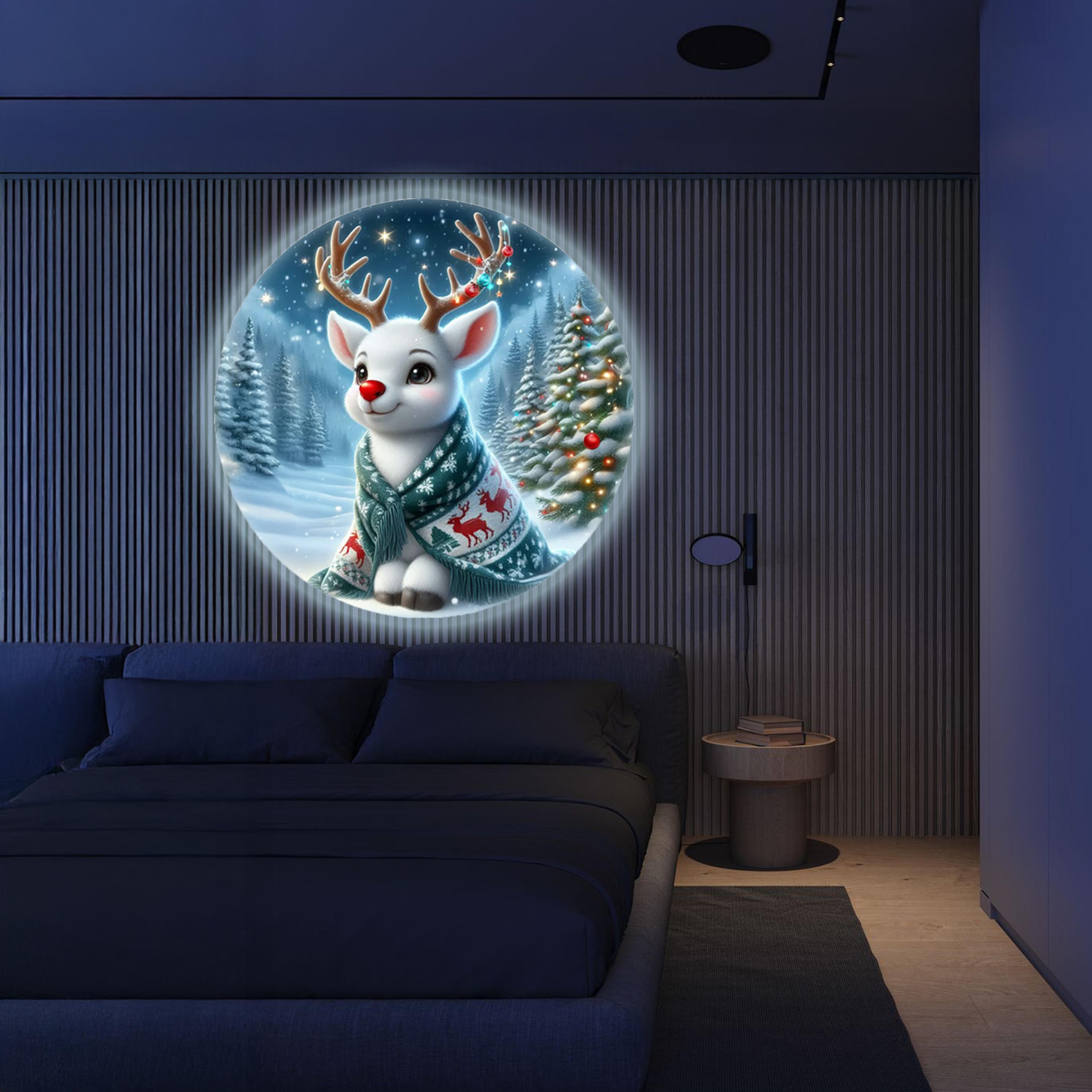 USB Christmas Projection Light For Home Decor Christmas Deer Santa Claus Snowman Projector 1