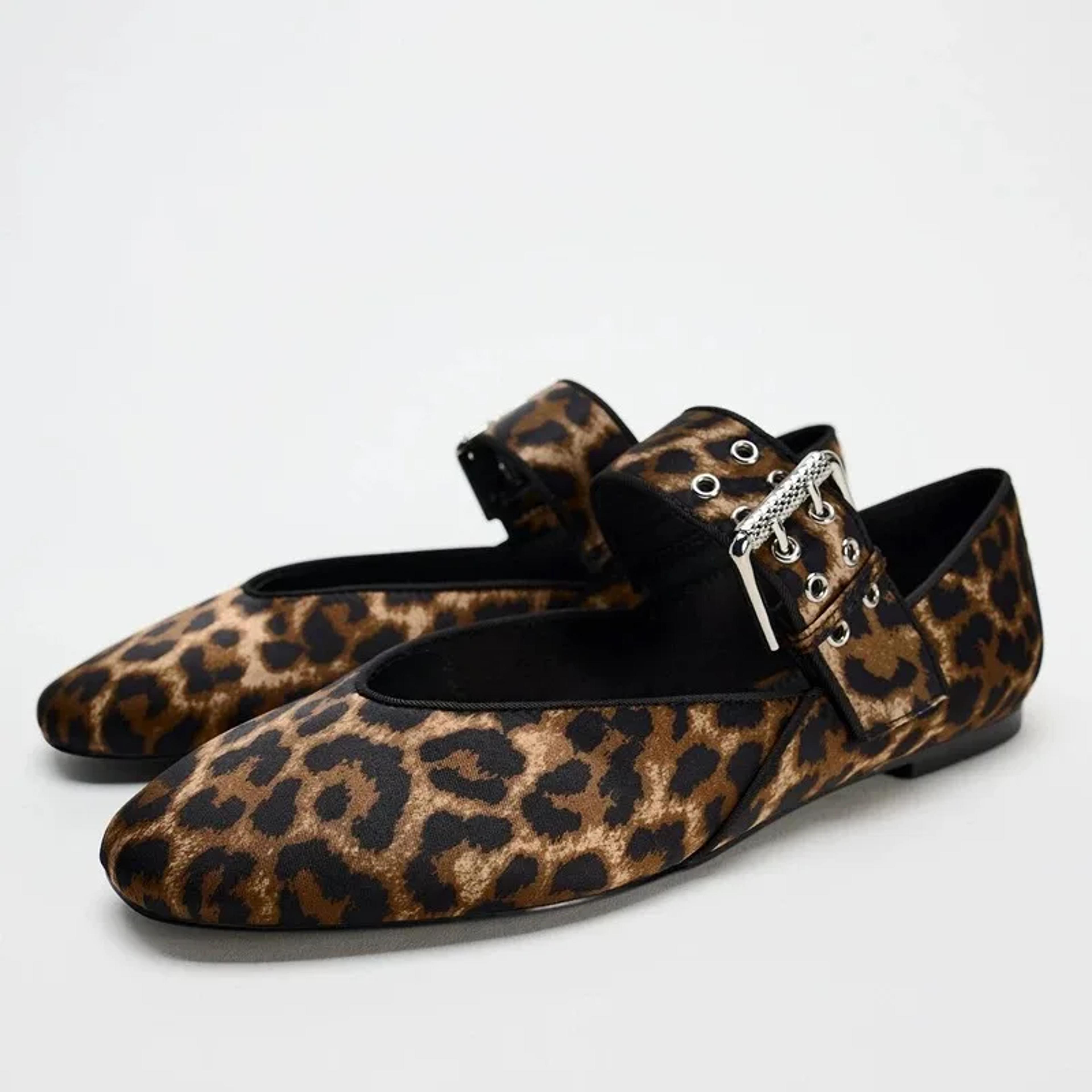 Leopard Retro Dress Shoes Shoes Women Flats Autumn Pointed Toe Loafers Shallow Mouth Ballerinas 4