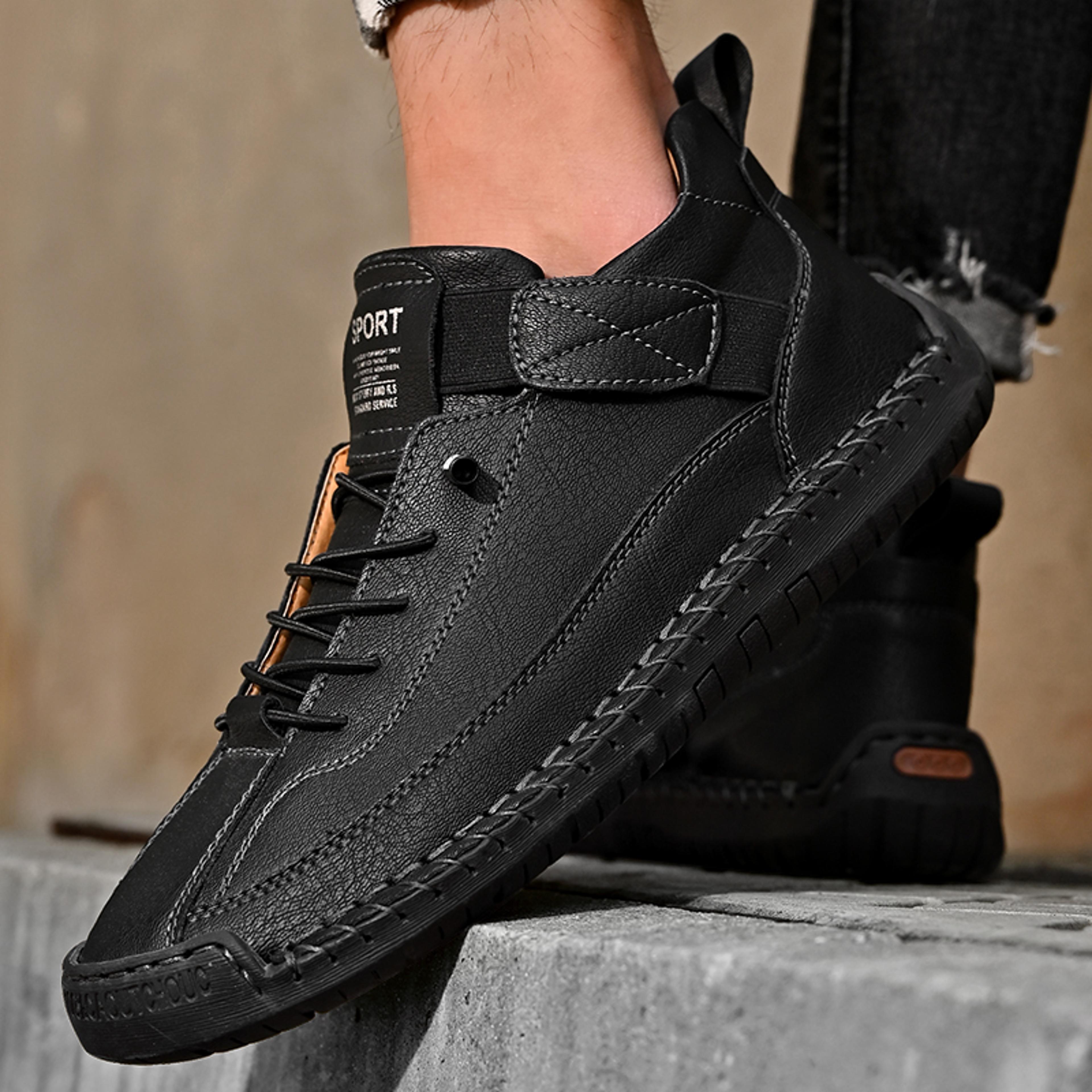 Casual Slip On Loafers Handmade Leather Men Shoes Fashion Moccasins Breathable Leather Shoes Men Fl 0