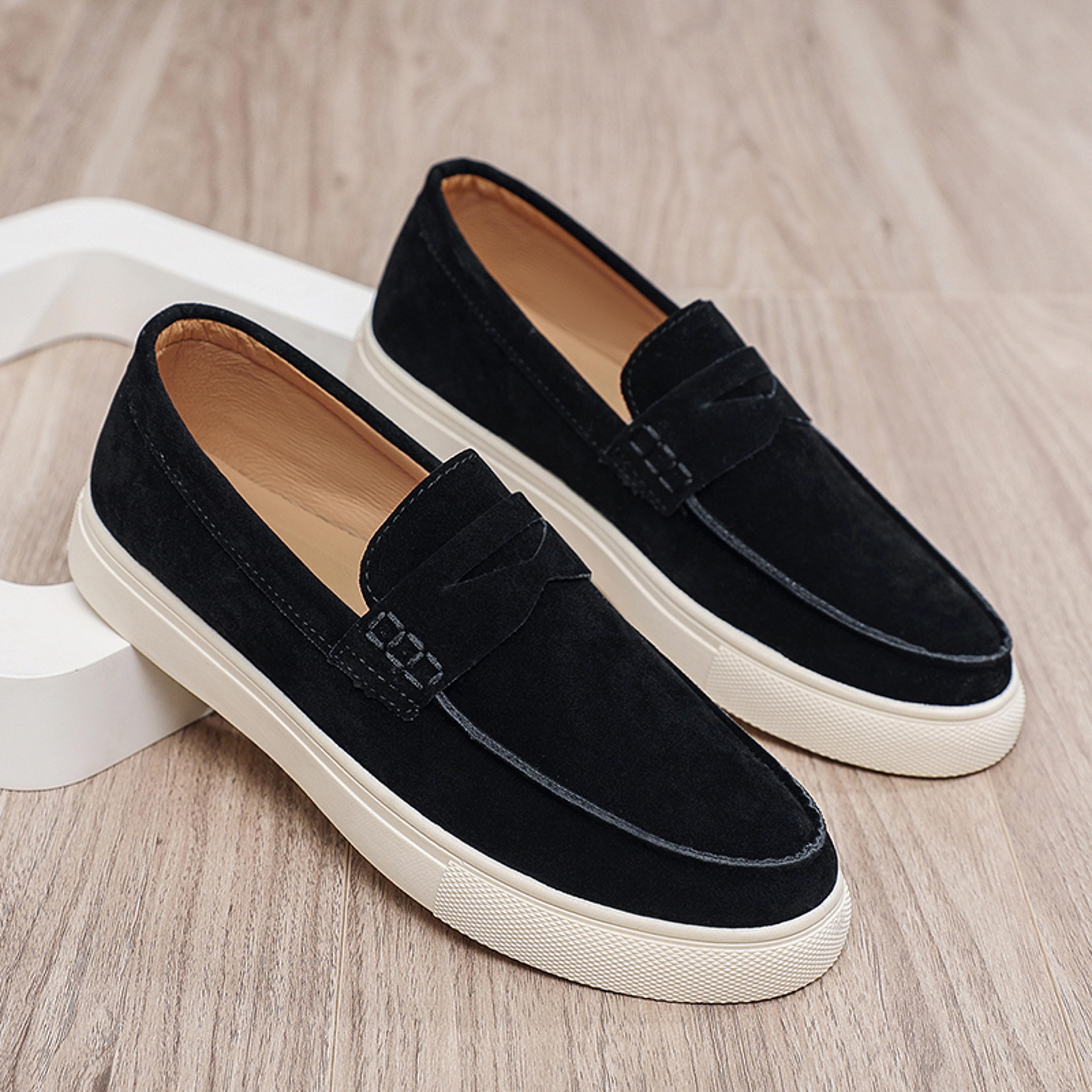 Classic Brown Loafers For Men Autumn Mens Suede Leather SlipOn Shoes Casual Walking Shoes Driving L 7