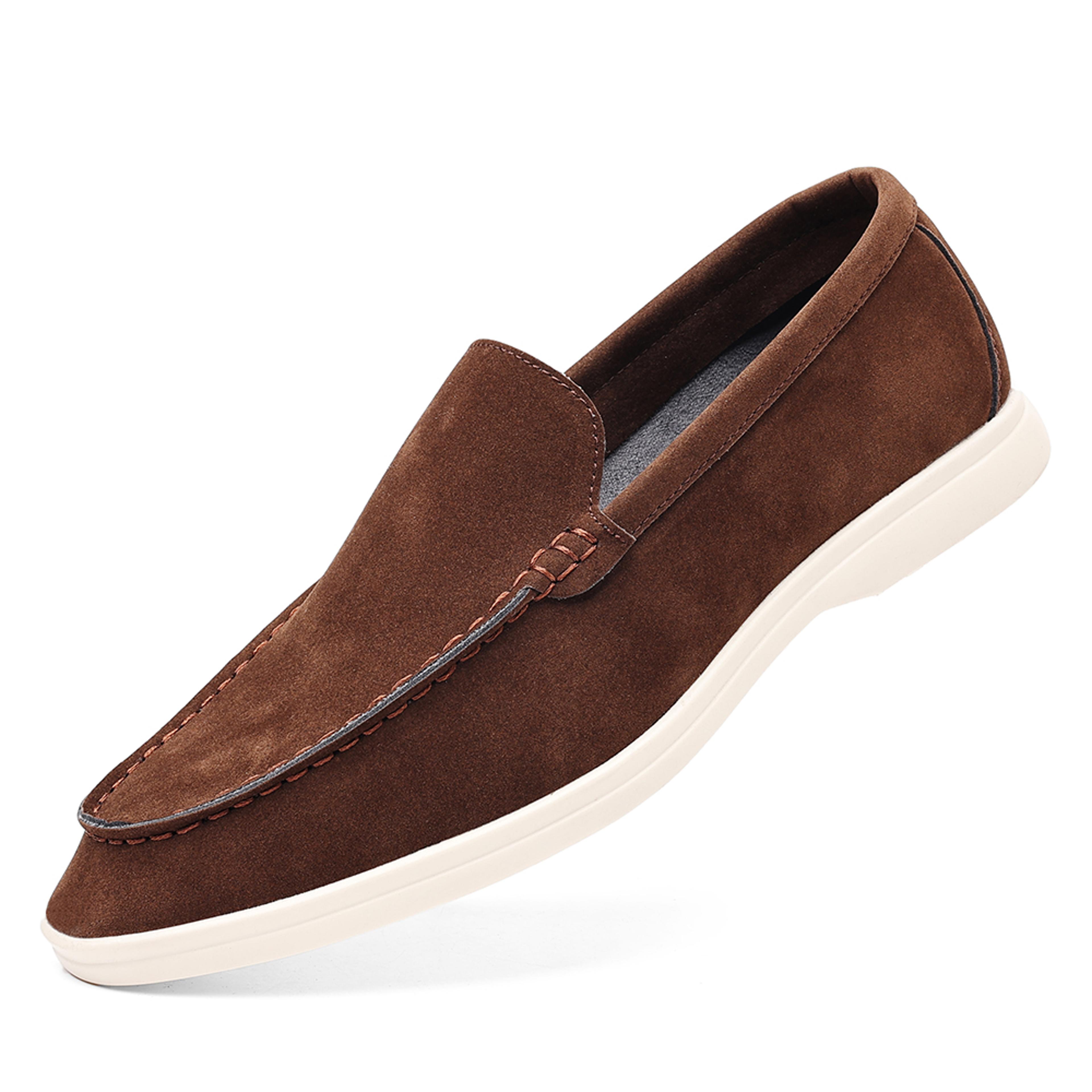 Mens British Loafers Retro Casual One Foot Casual Versatile Lazy Shoes 7