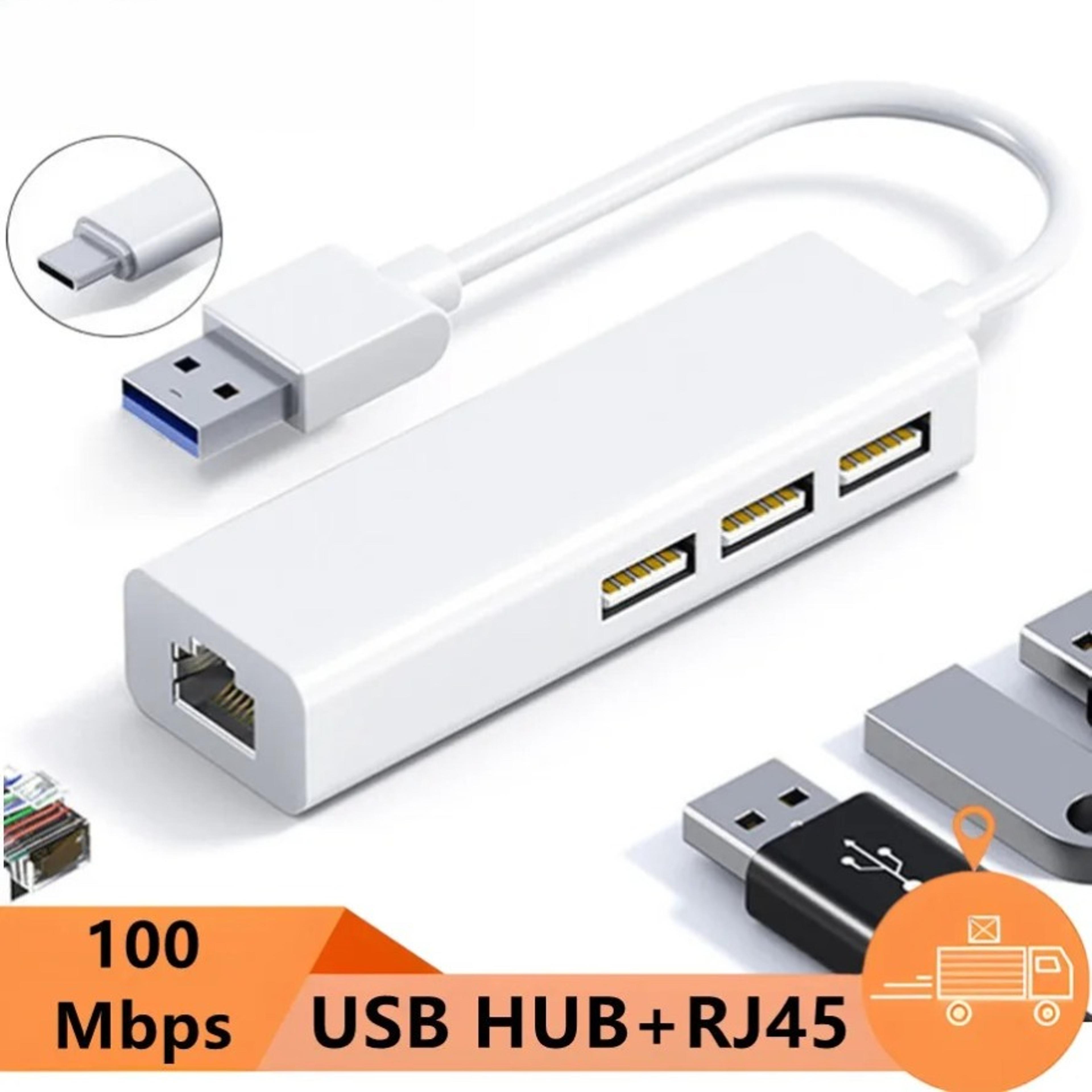 USB HUB Ports USBC HUB With Ethernet LAN Adapter USB To TV SetTop Box Computer Laptop Network Conne 3