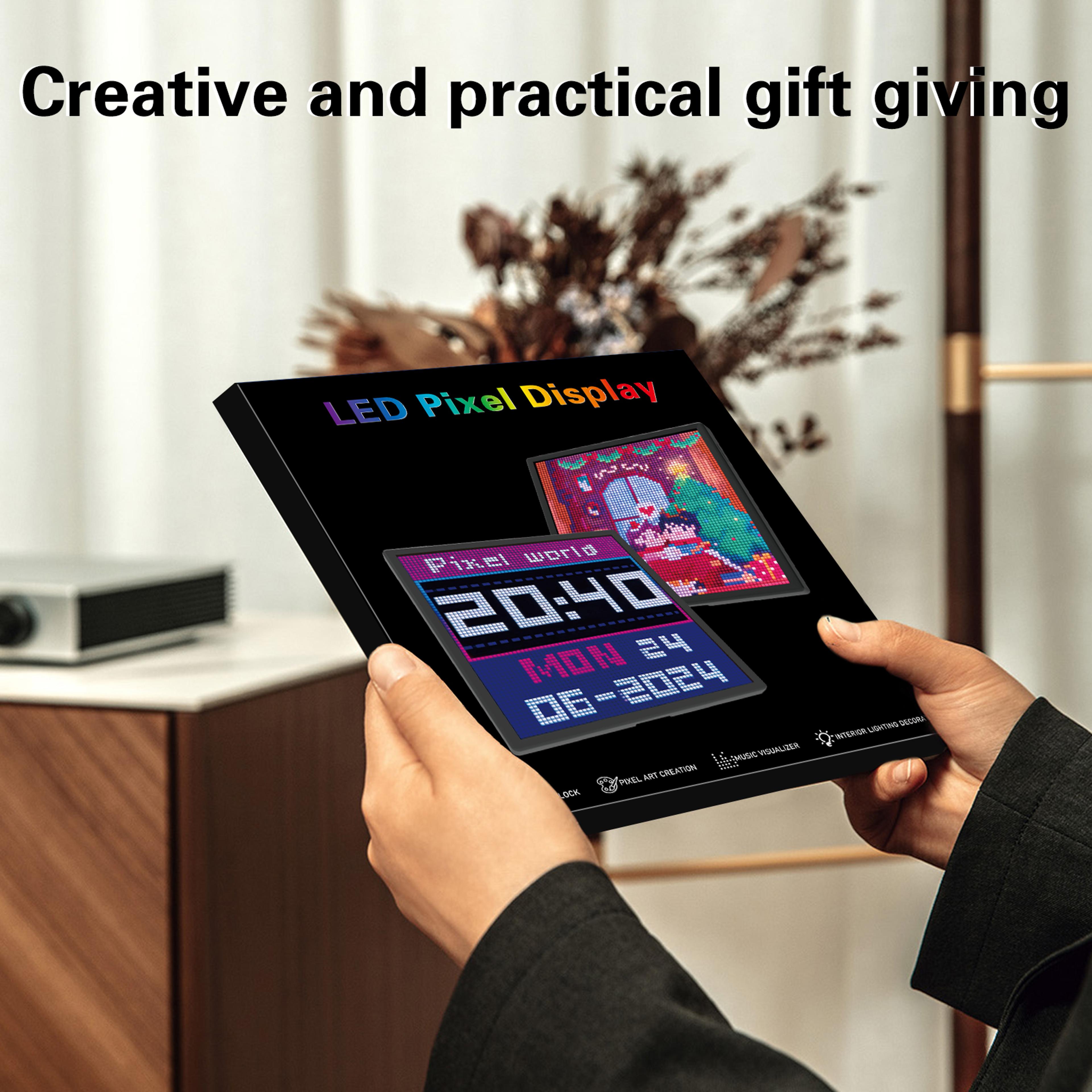 LED Pixel Display Programmable LED Matrix Panel Creative Pixel Screen Bluetooth APP Control 4