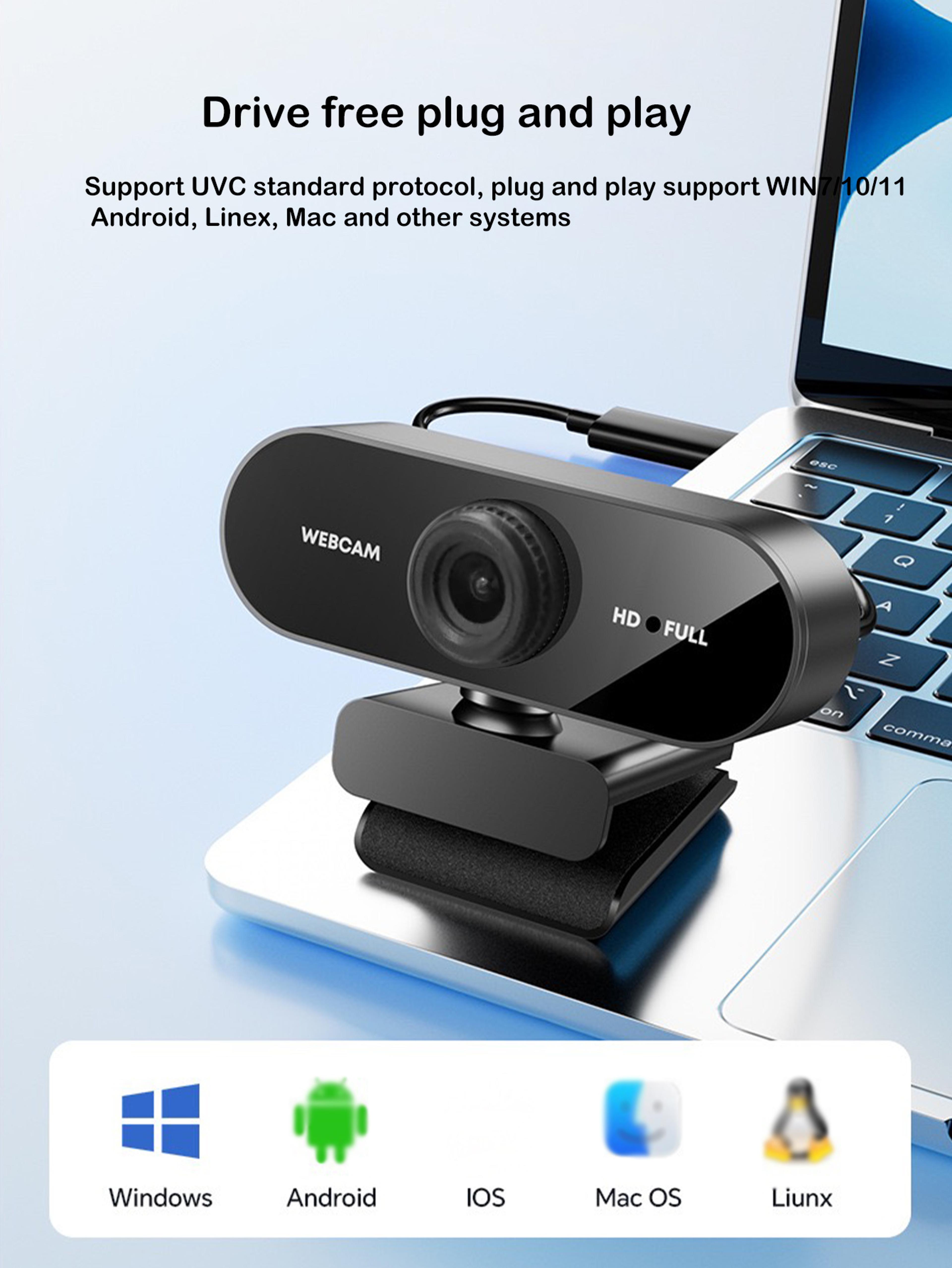USB Webcam With Builtin Microphone Perfect For Laptops And Desktop Computers 3