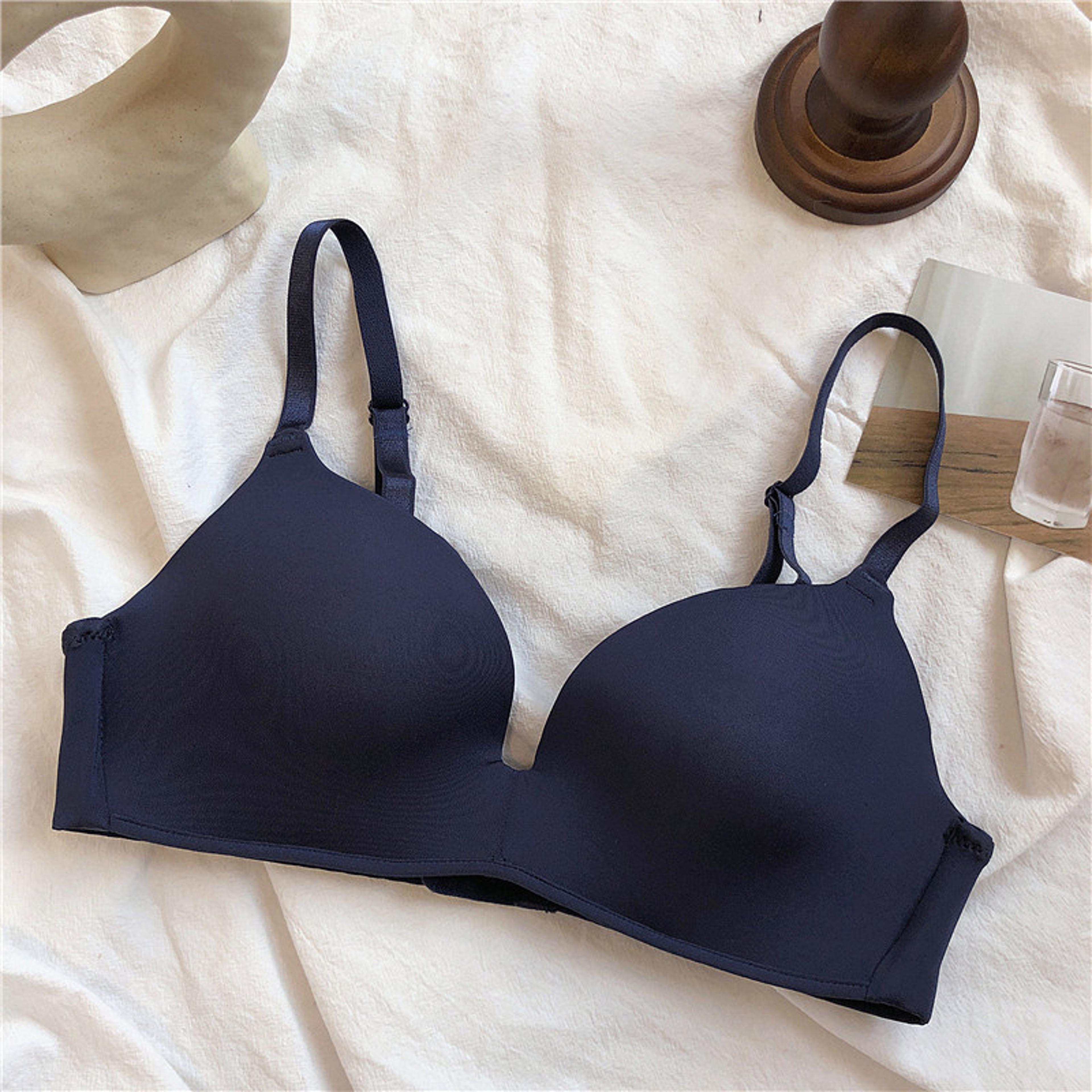 Comfort Wireless Ice Silk Bra For Women Sexy Push Up Underwear Seamless Lingerie Simple Bralette Br 8