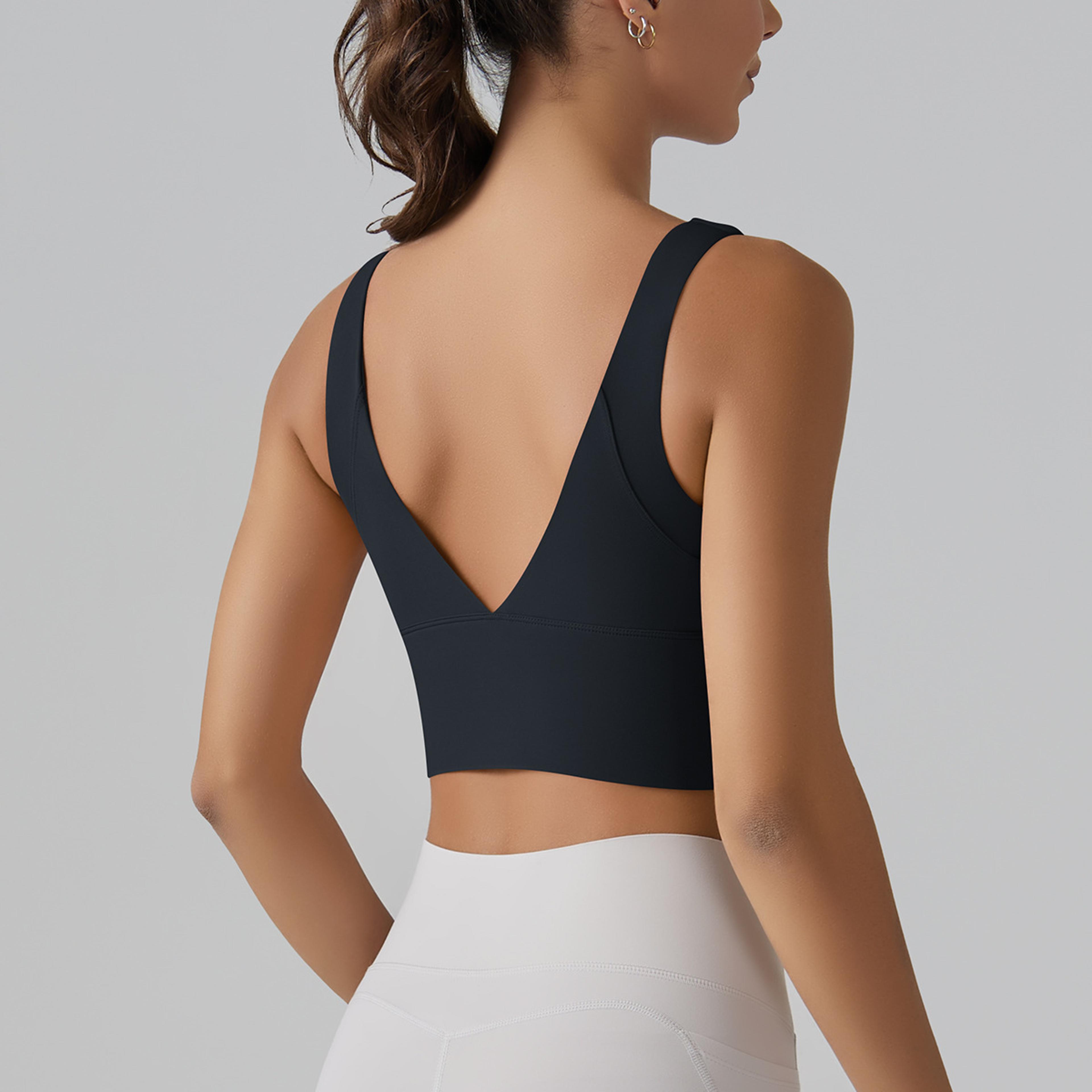 Sexy Yoga Tank Top Womens Push Up Sports Bra Breathable Fitness Gym Tops Yoga Wear Running Sports V 8