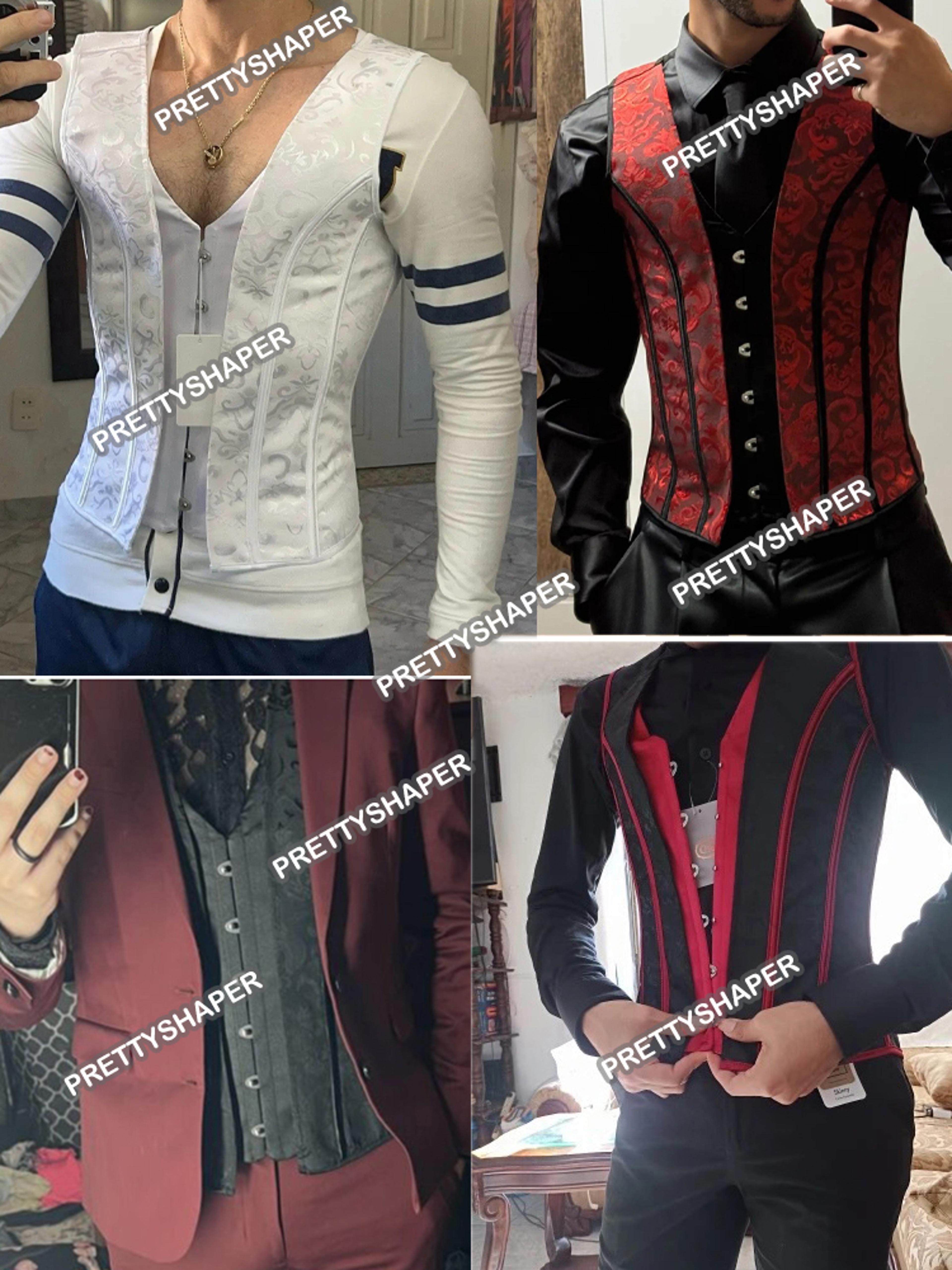 Slimming Waist Bones Shaping Mens Tight Abdomen Corset Elegant Medieval Corset Stomach Belly Contro 1
