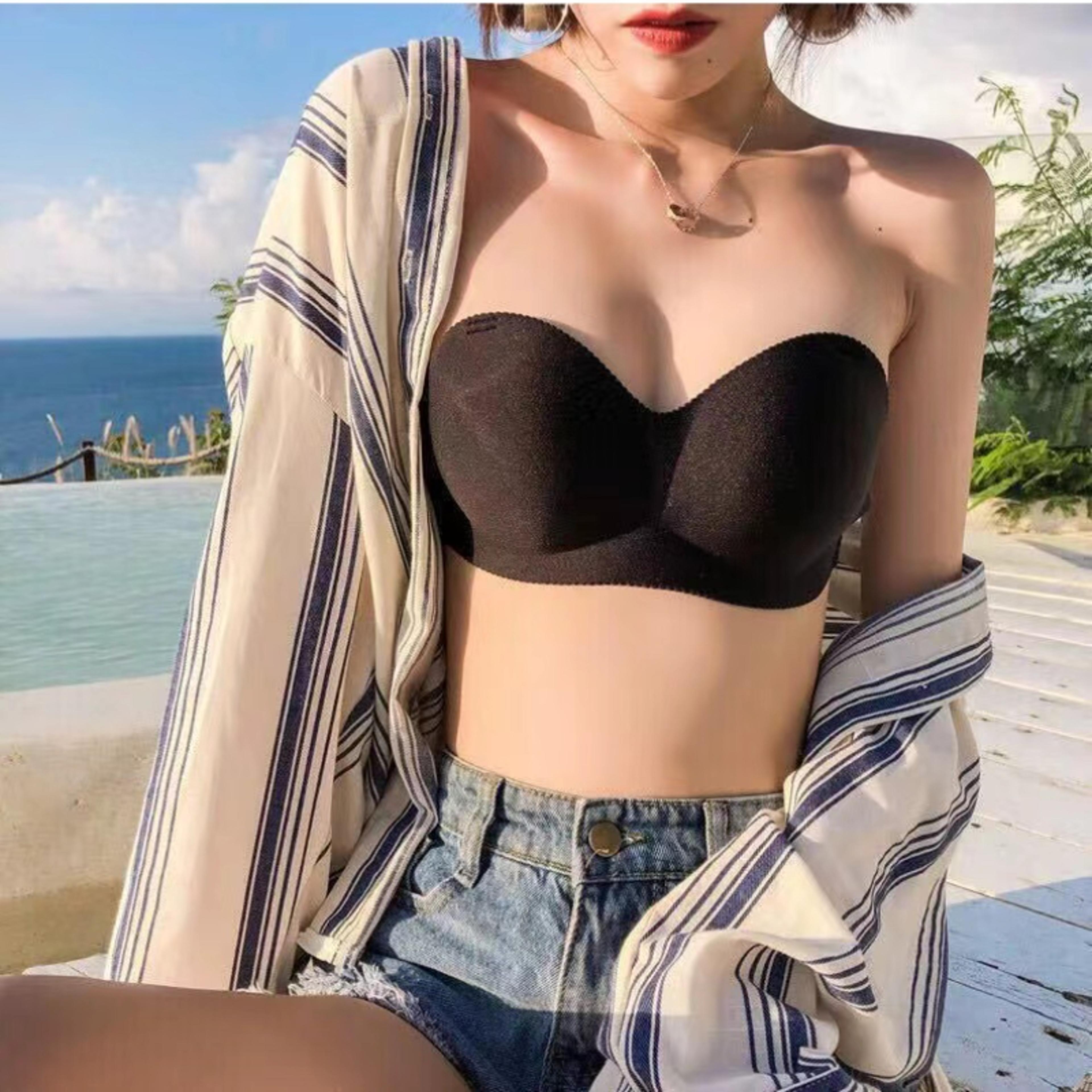sexy backless invisible bra seamless push up strapless bra for women