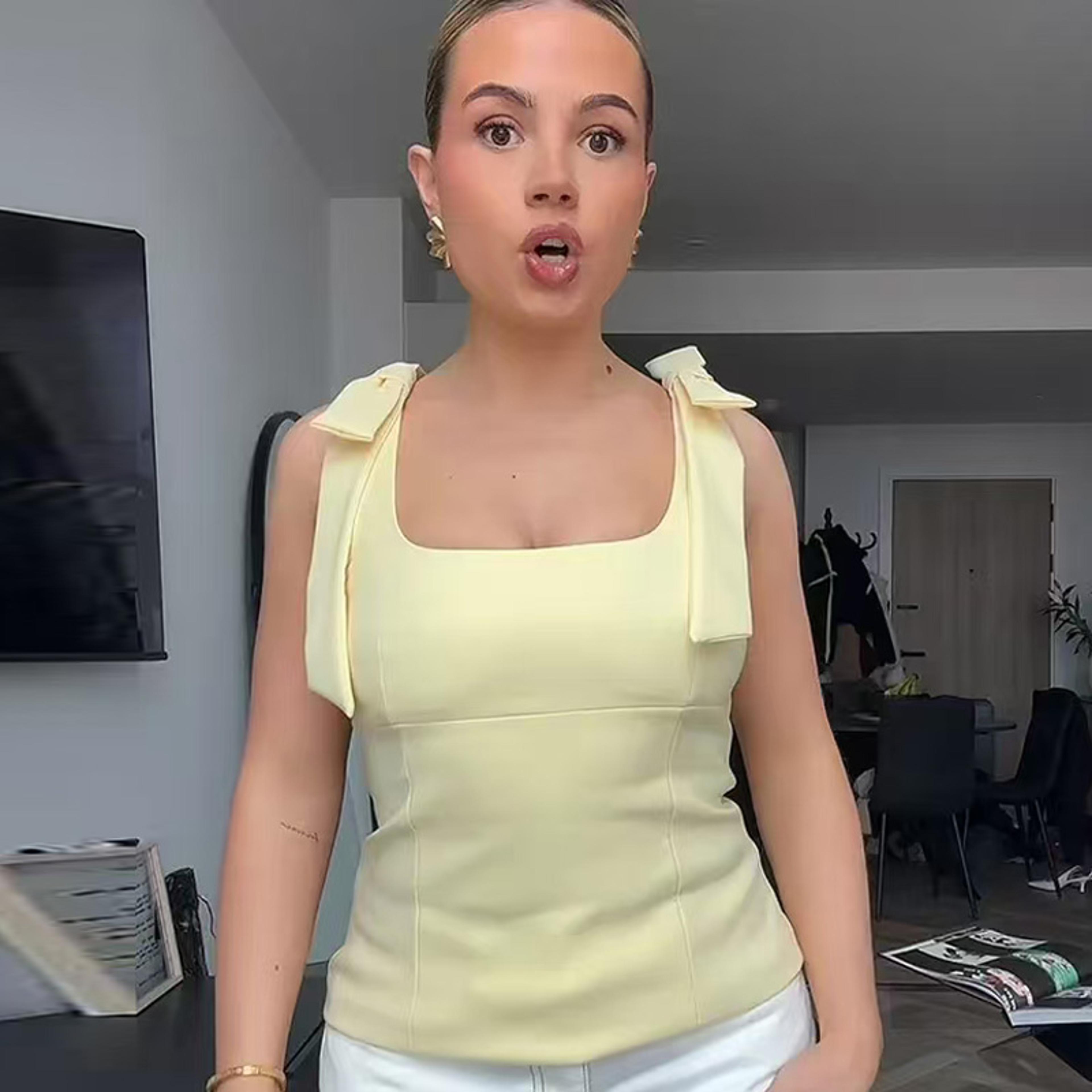 Summer Butterfly Crop Top Woman Yellow White Slip Top Off Shoulder Tank Top Cute Bow Design Sleevel 1