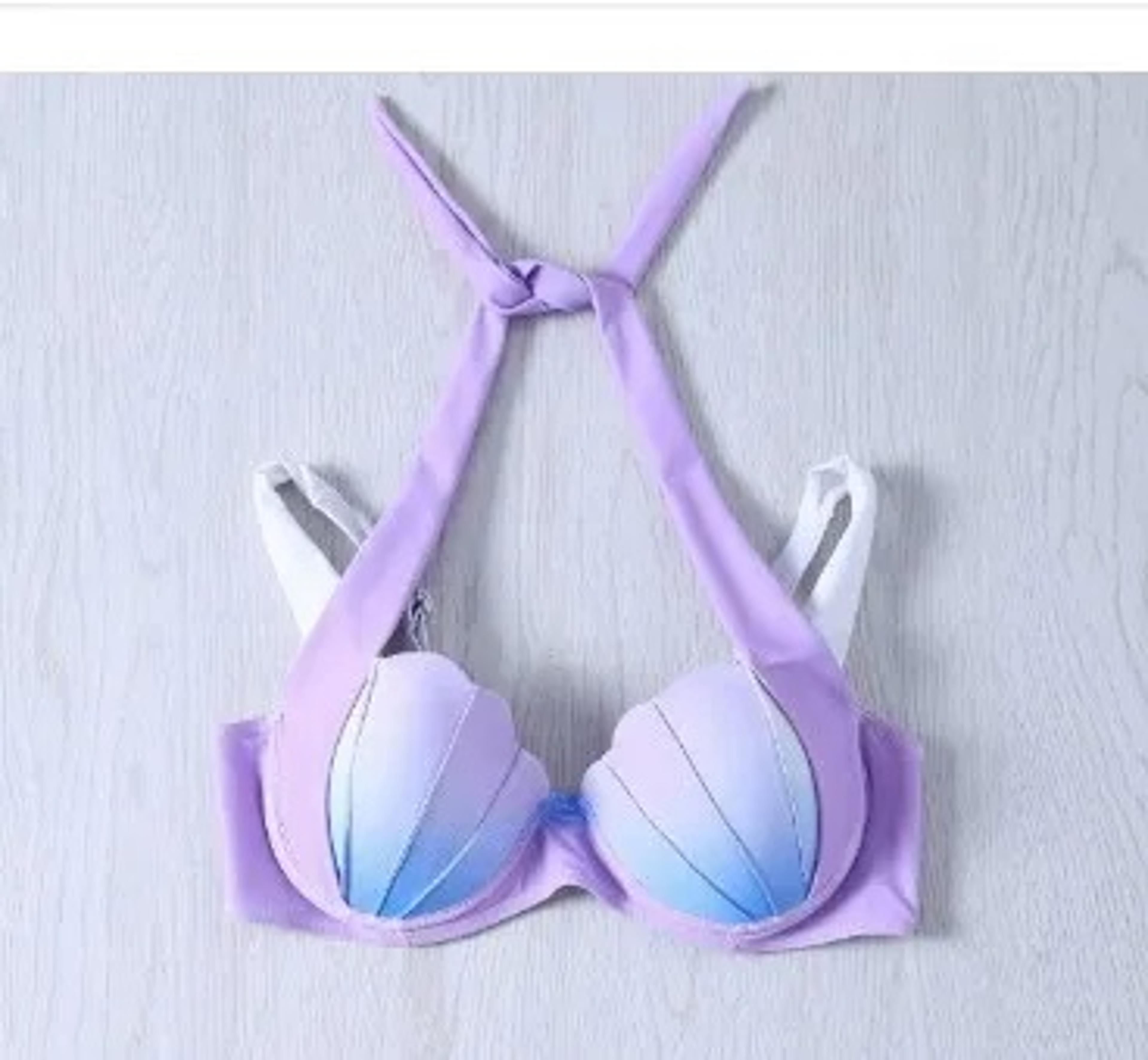 New Arrival Gradient Shell Bikini Swimsuit 4 Styles Womens Fashionable Mermaid Swimwear 2