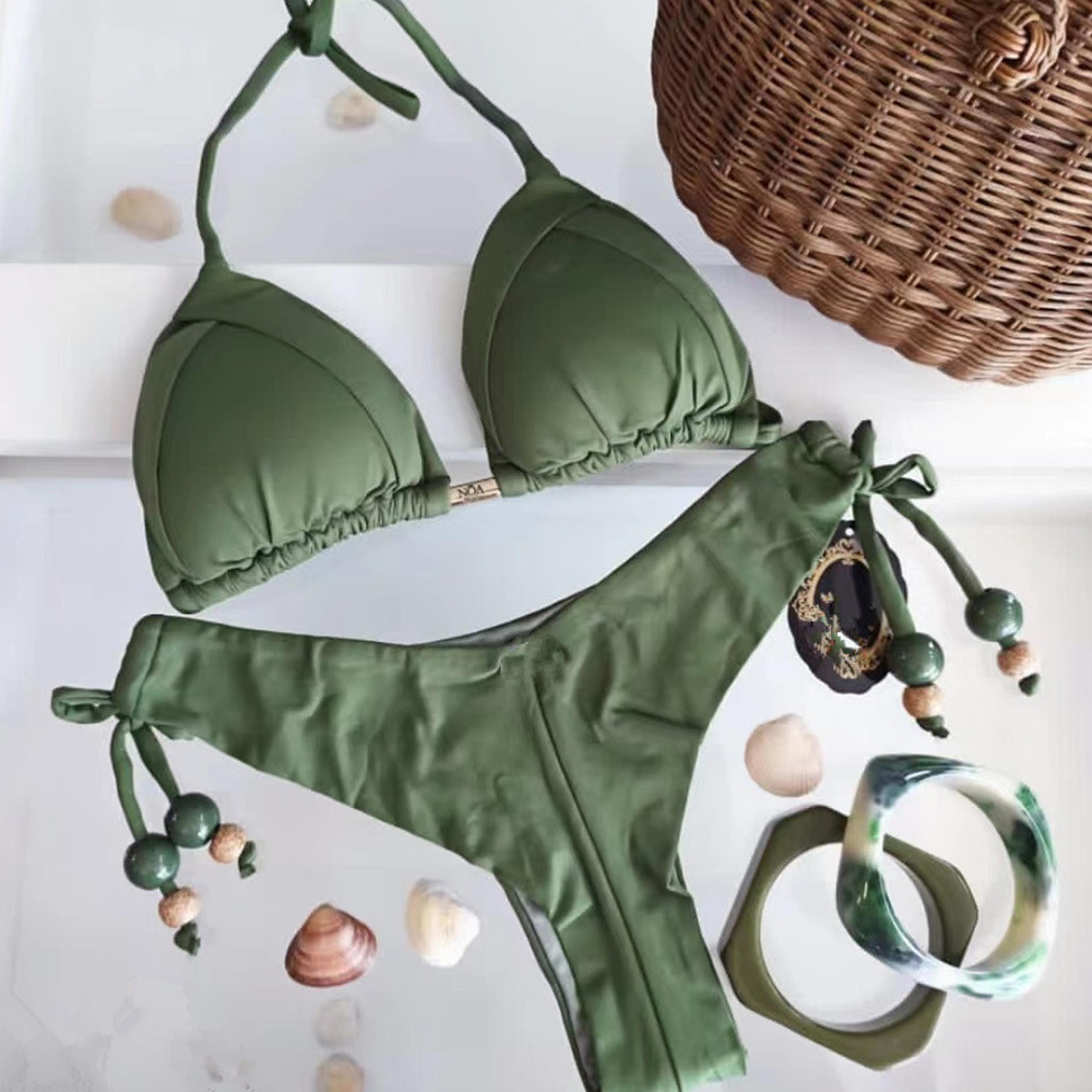 Brazilian Bikinis Swimwear Triangle Bathing Suit For Women Push Up Swimsuit Beach Bikini Set 2