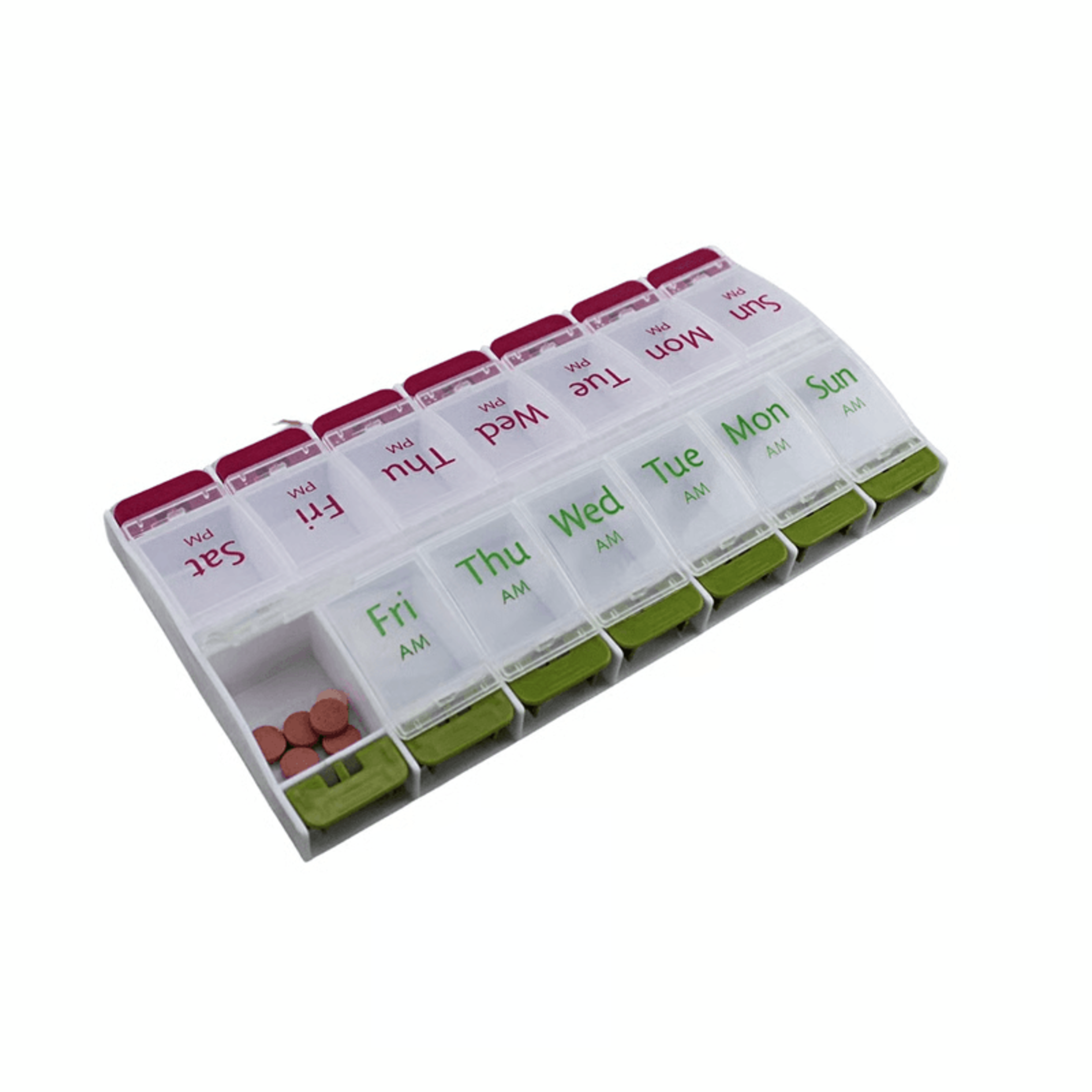 Extra Large Pill Organizer Weekly Box 2 Times A Day Storage Case For Medication Vitamins Supplement 3