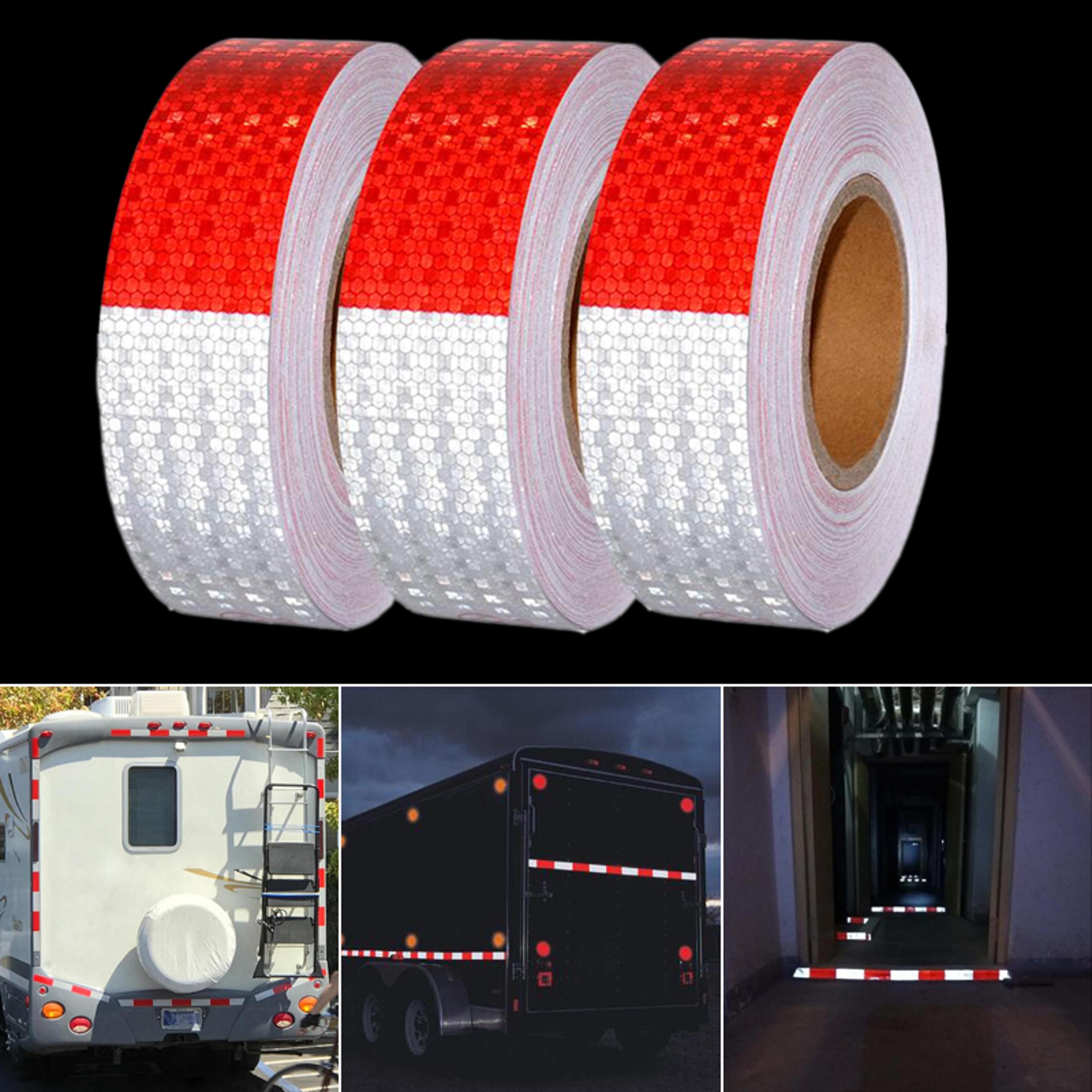 dot c2 reflective tape 2 x 150 roll for trailers trucks red white conspicuity tape