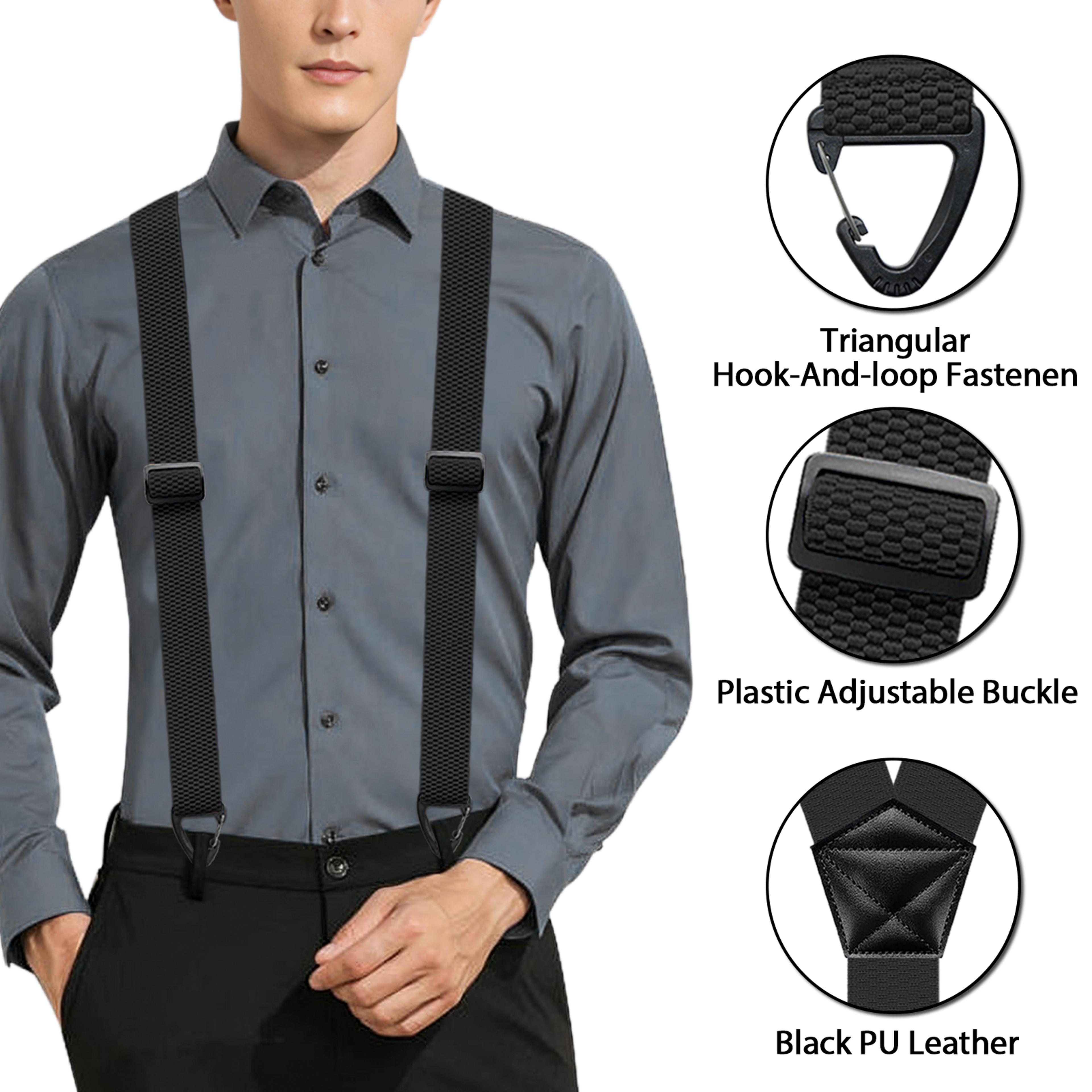 Hidden Suspenders For Men Under Shirt Y Back Snap Loop Support 2